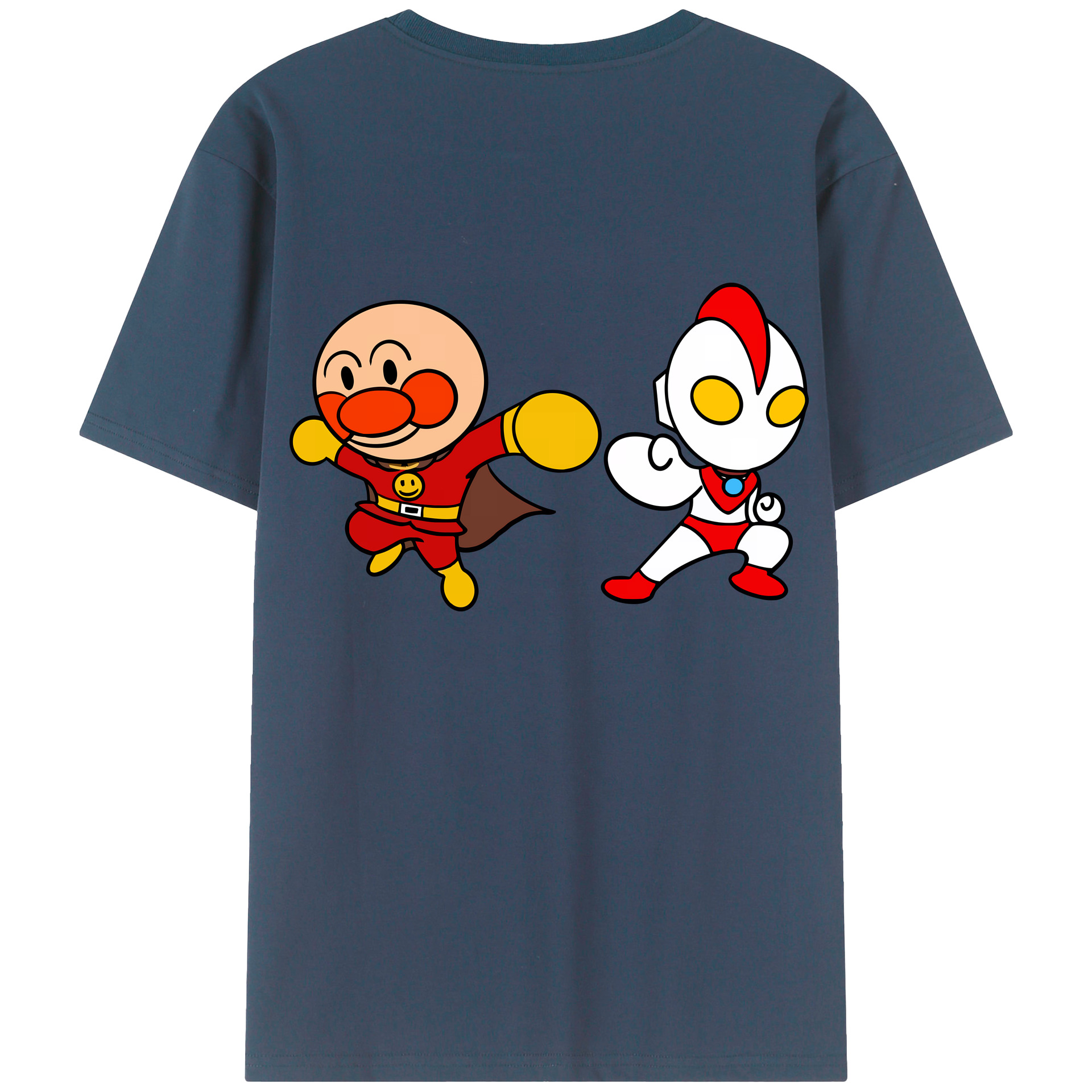 （画像用） アンパンマン Anpanman 綿100％ メンズ半袖Tシャツ（バックプリント） 通気性