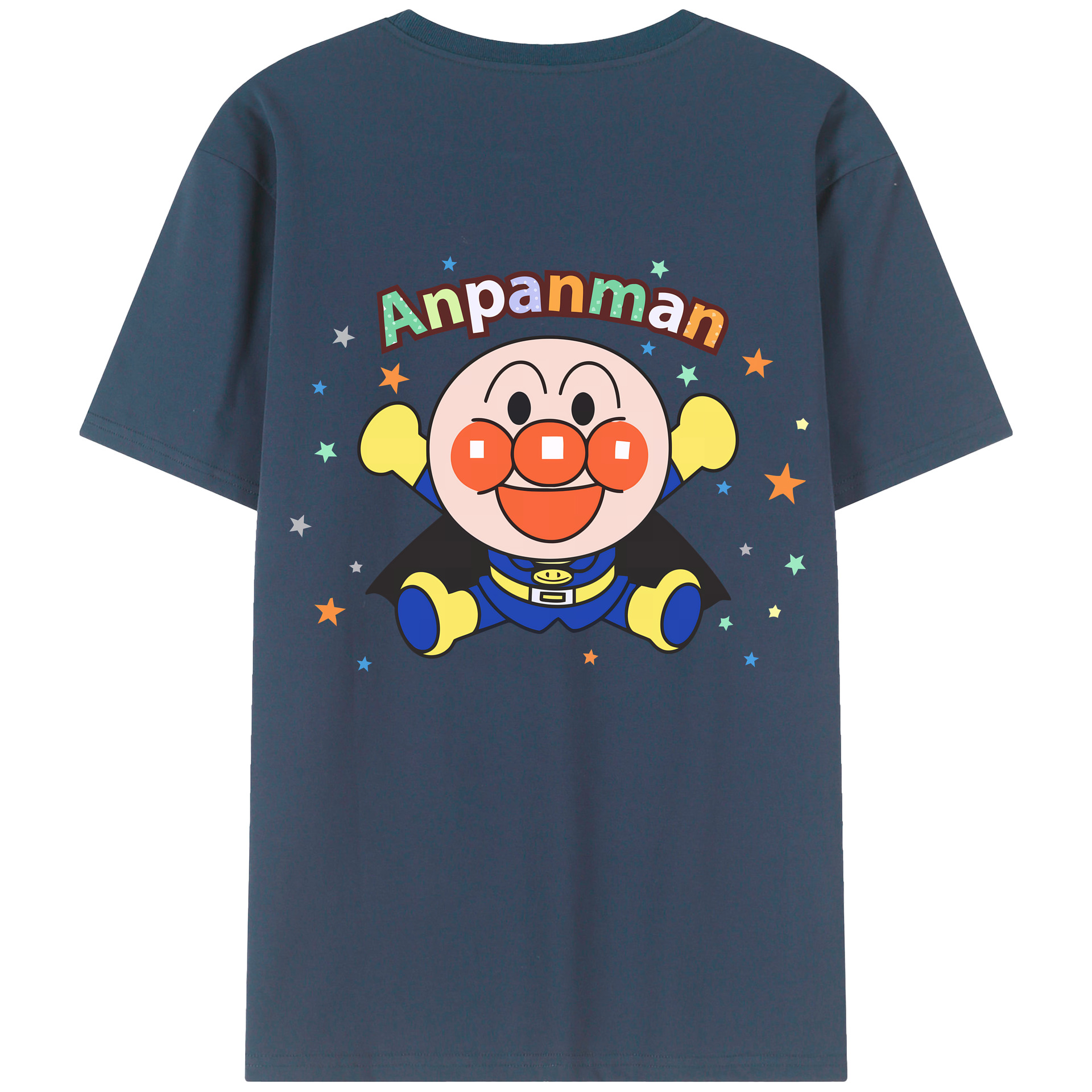 （画像用） アンパンマン Anpanman 綿100％ メンズ半袖Tシャツ（バックプリント） 通気性