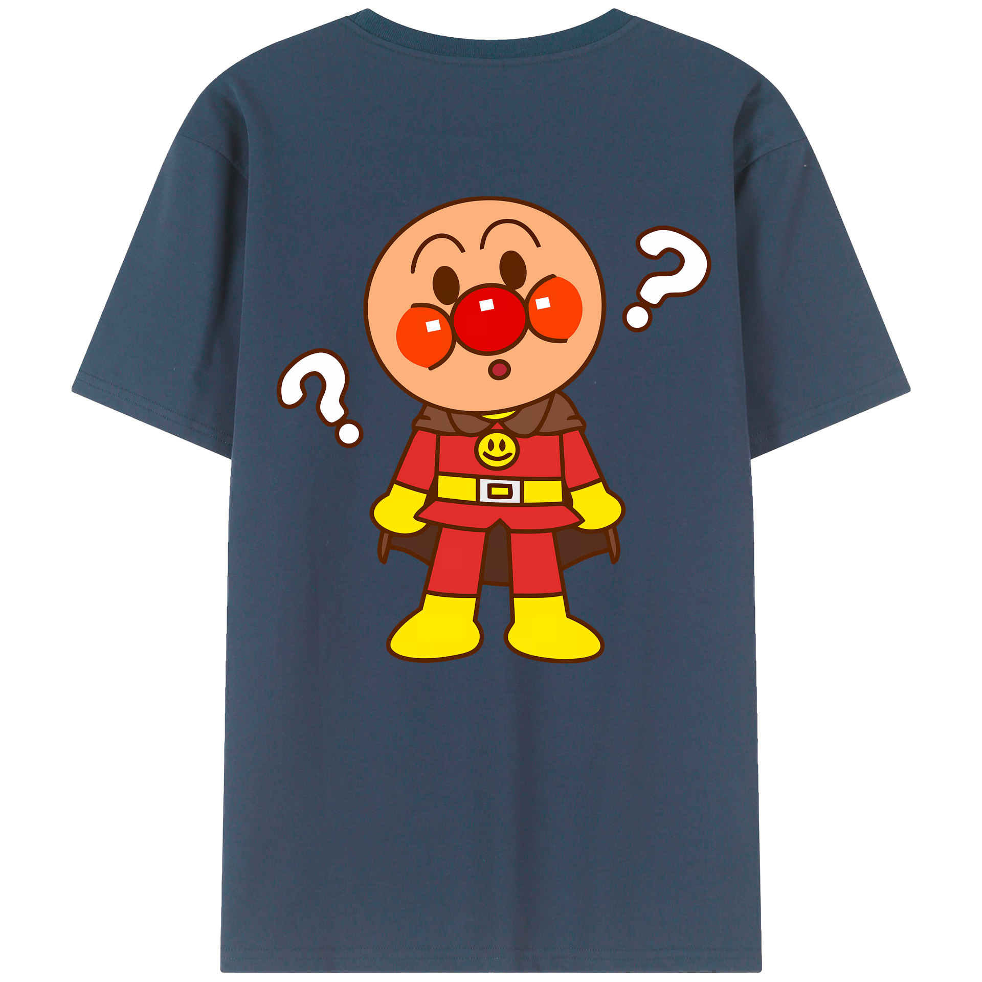 （画像用） アンパンマン Anpanman 綿100％ メンズ半袖Tシャツ（バックプリント） 通気性