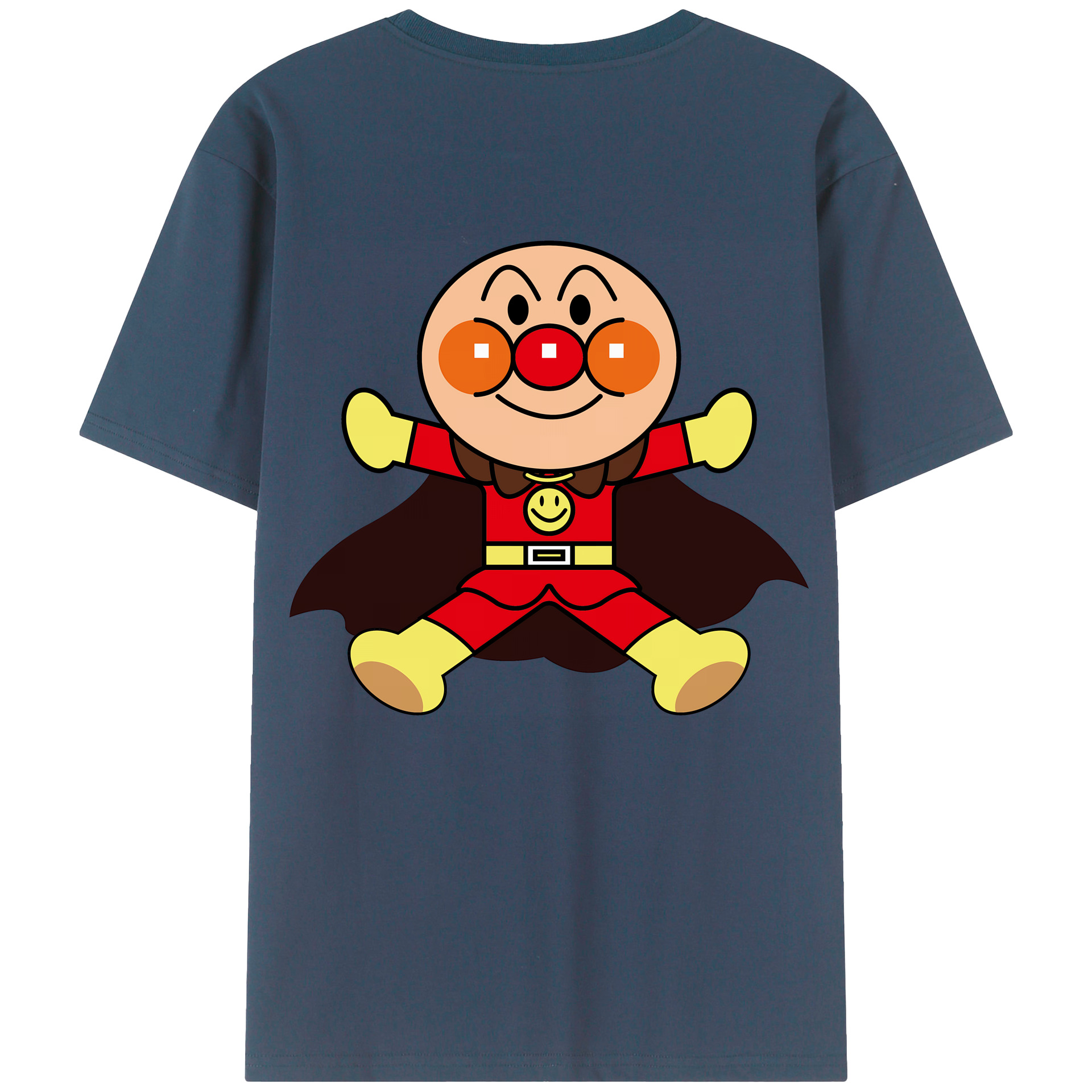 （画像用） アンパンマン Anpanman 綿100％ メンズ半袖Tシャツ（バックプリント） 通気性