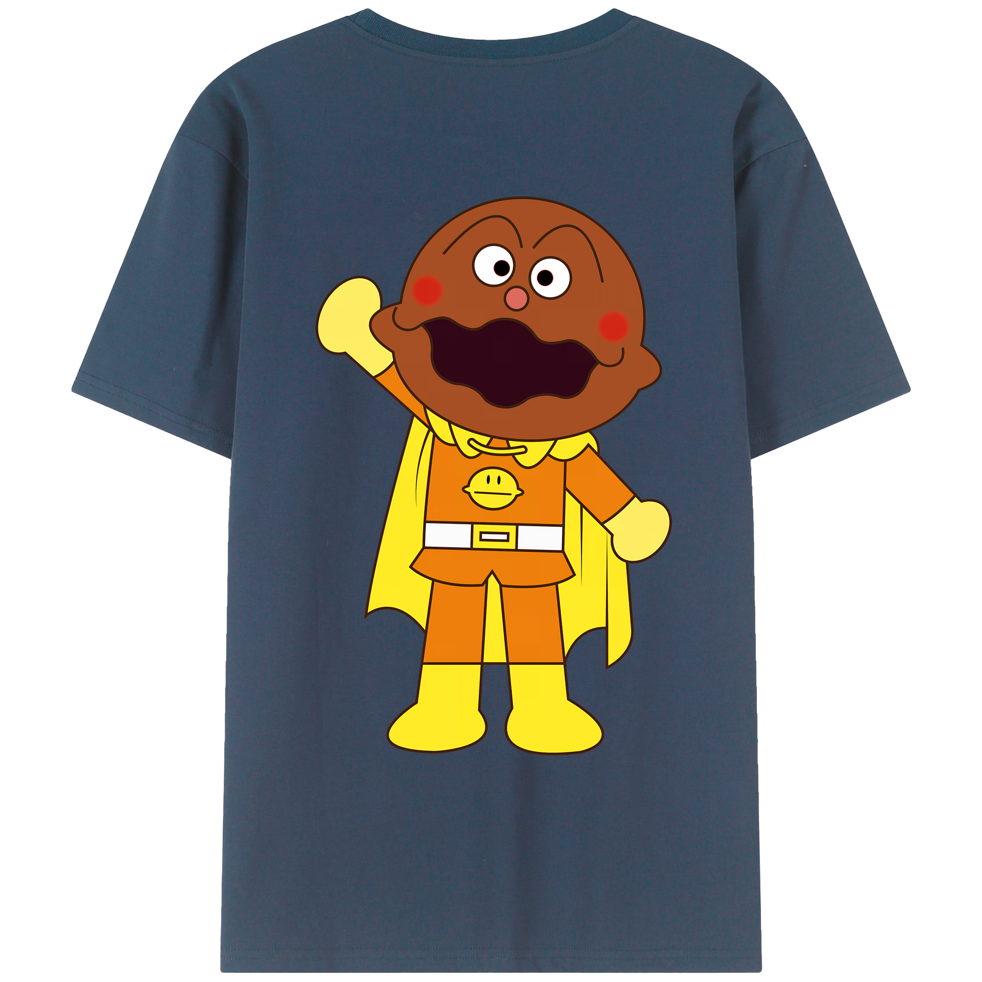 （画像用） アンパンマン Anpanman 綿100％ メンズ半袖Tシャツ（バックプリント） 通気性