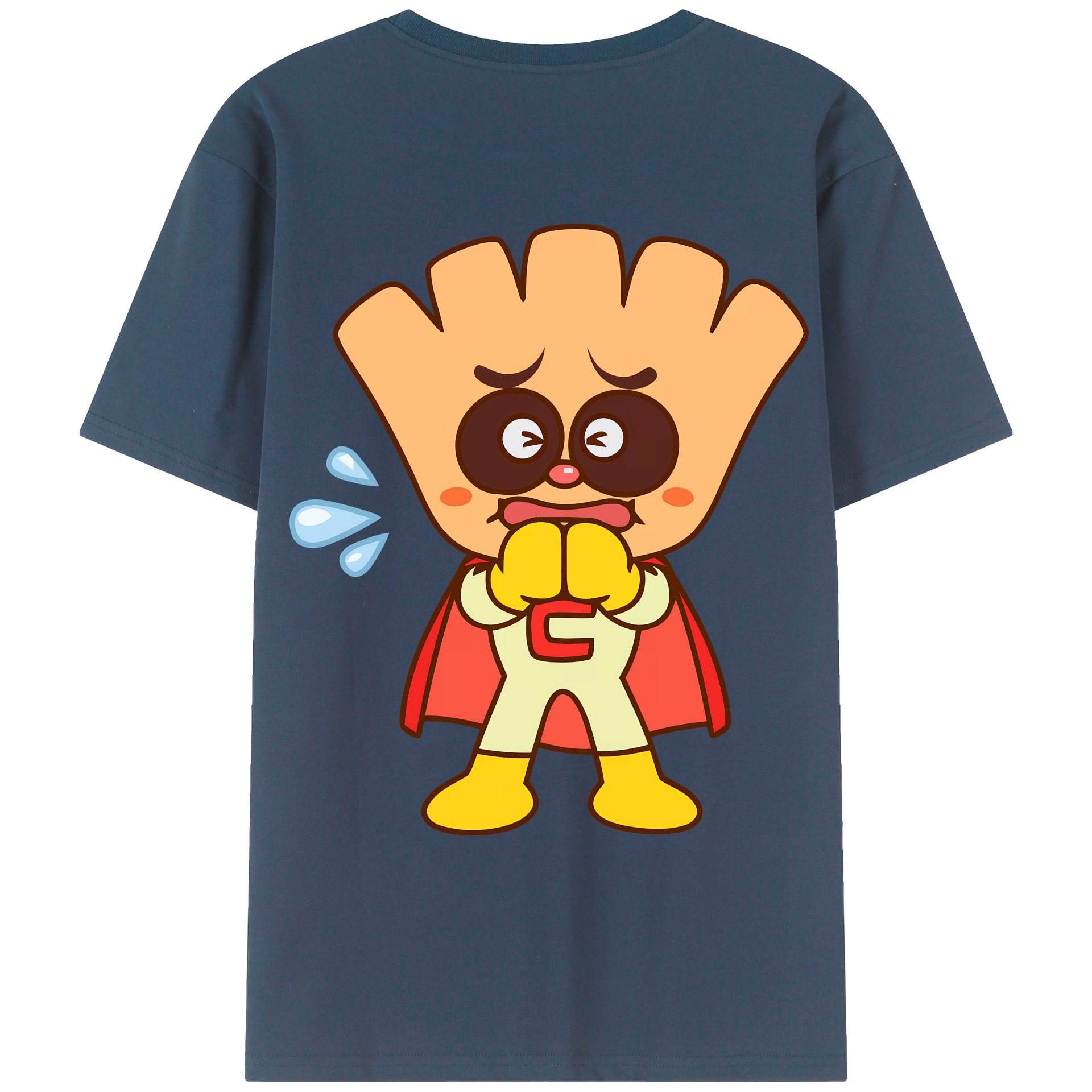（画像用） アンパンマン Anpanman 綿100％ メンズ半袖Tシャツ（バックプリント） 通気性