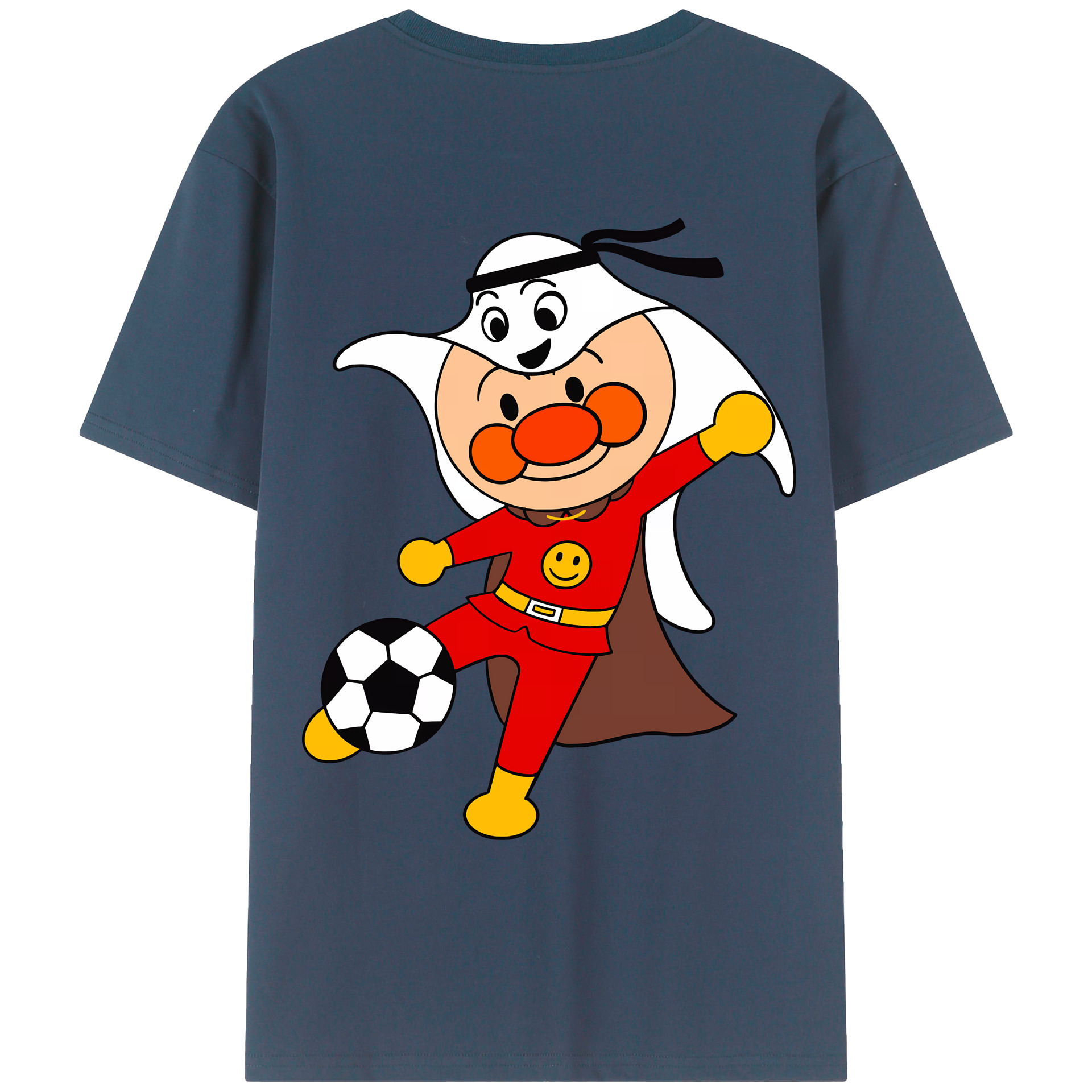 （画像用） アンパンマン Anpanman 綿100％ メンズ半袖Tシャツ（バックプリント） 通気性