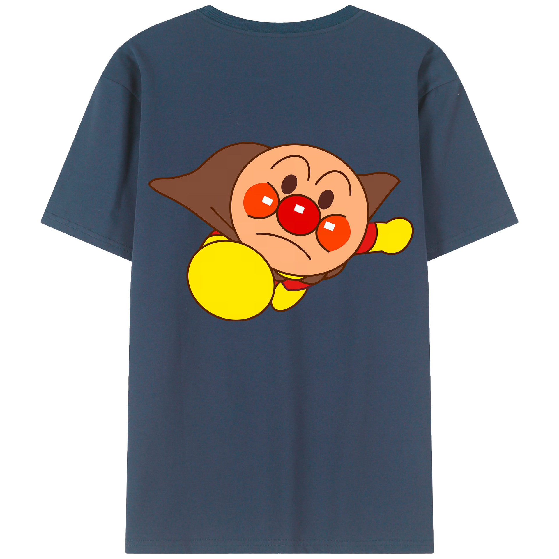 （画像用） アンパンマン Anpanman 綿100％ メンズ半袖Tシャツ（バックプリント） 通気性