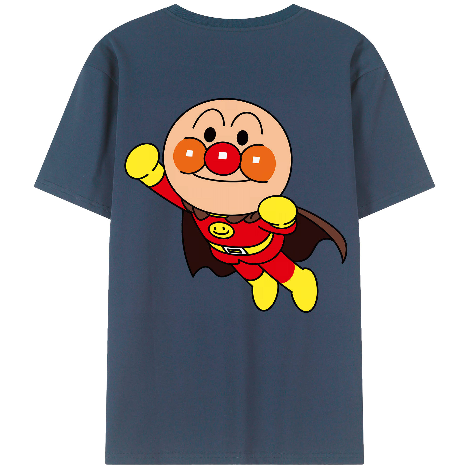 （画像用） アンパンマン Anpanman 綿100％ メンズ半袖Tシャツ（バックプリント） 通気性