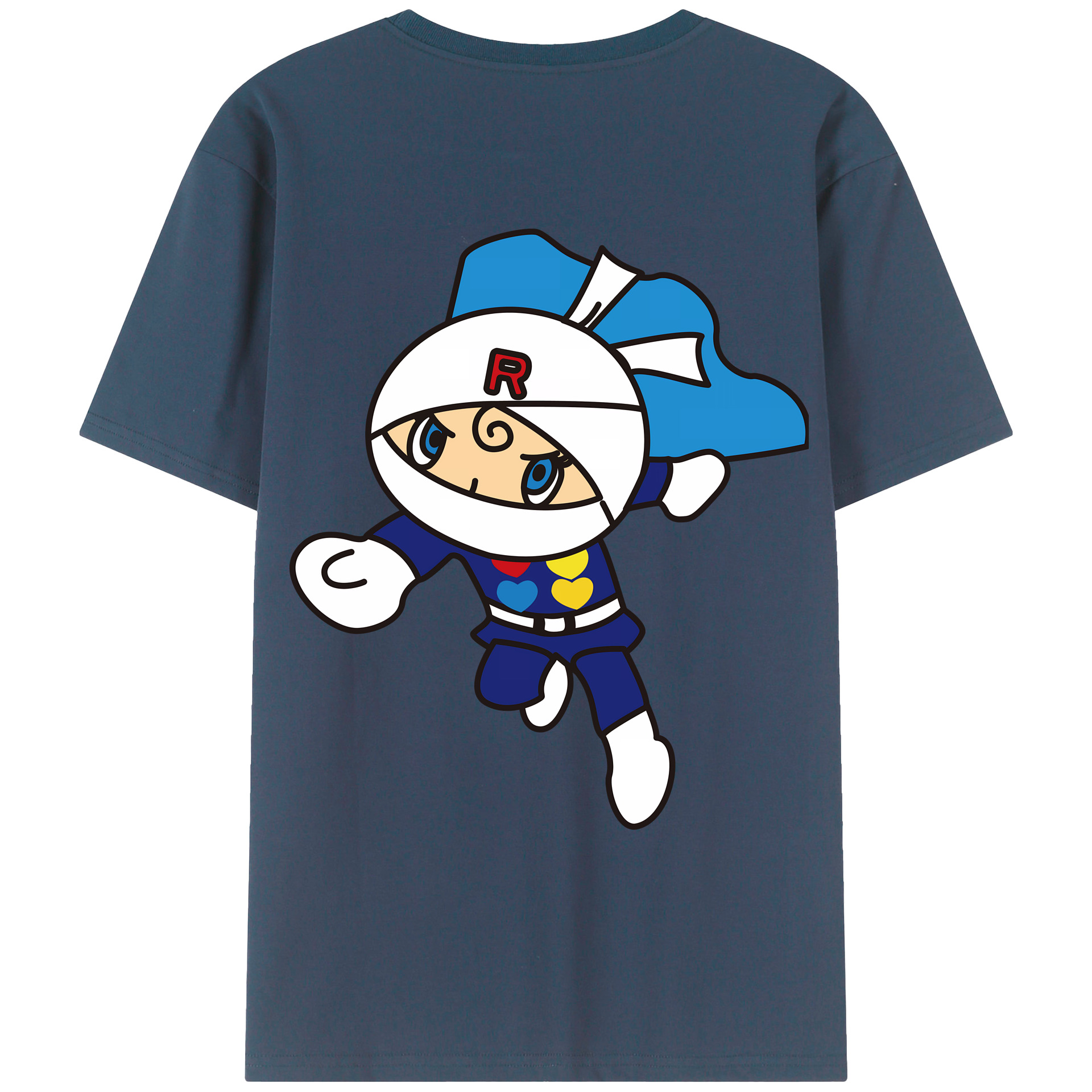 （画像用） アンパンマン Anpanman 綿100％ メンズ半袖Tシャツ（バックプリント） 通気性