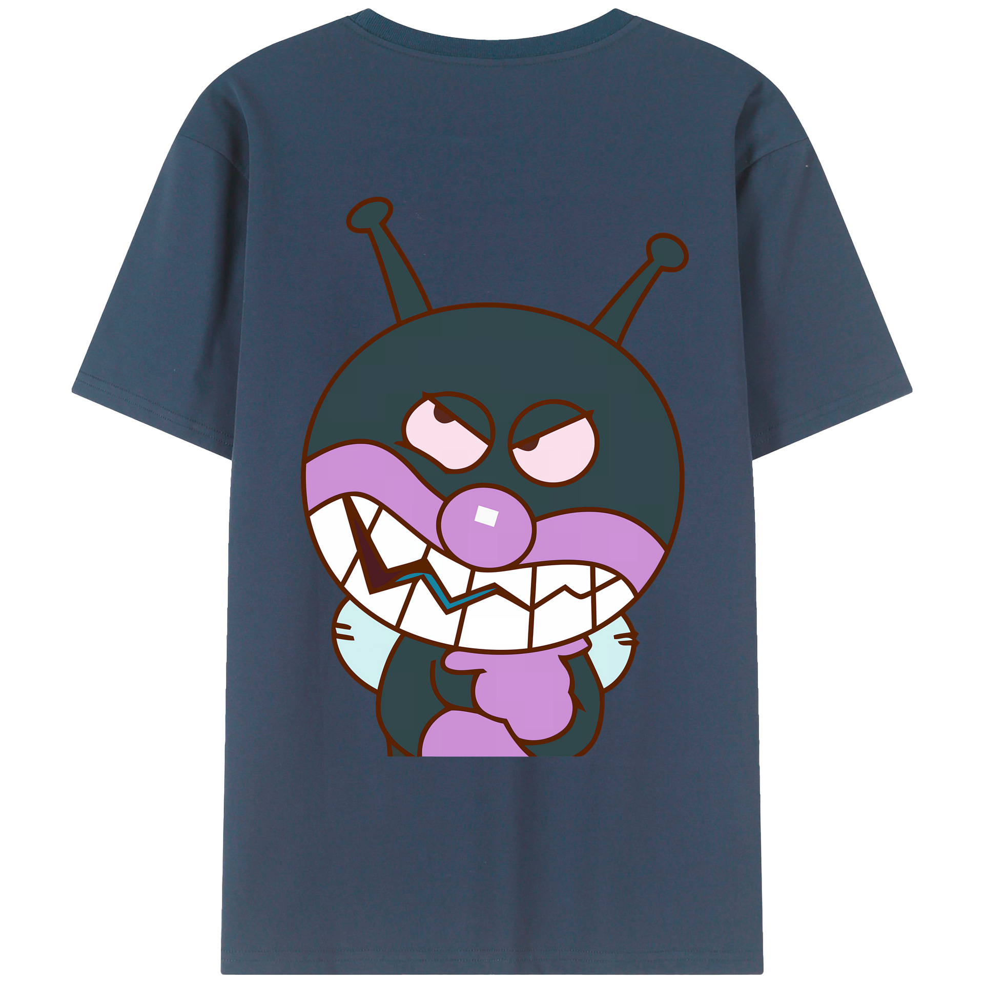 （画像用） アンパンマン Anpanman 綿100％ メンズ半袖Tシャツ（バックプリント） 通気性