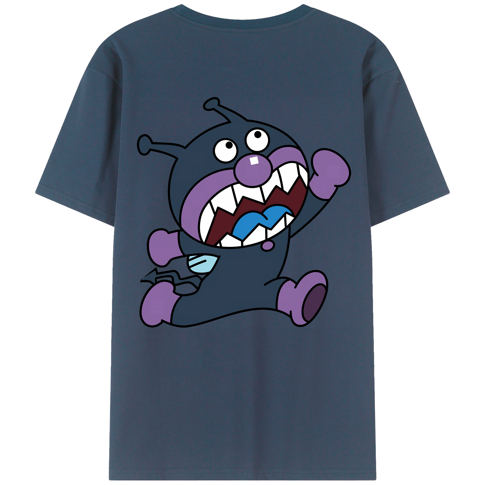 （画像用） アンパンマン Anpanman 綿100％ メンズ半袖Tシャツ（バックプリント） 通気性