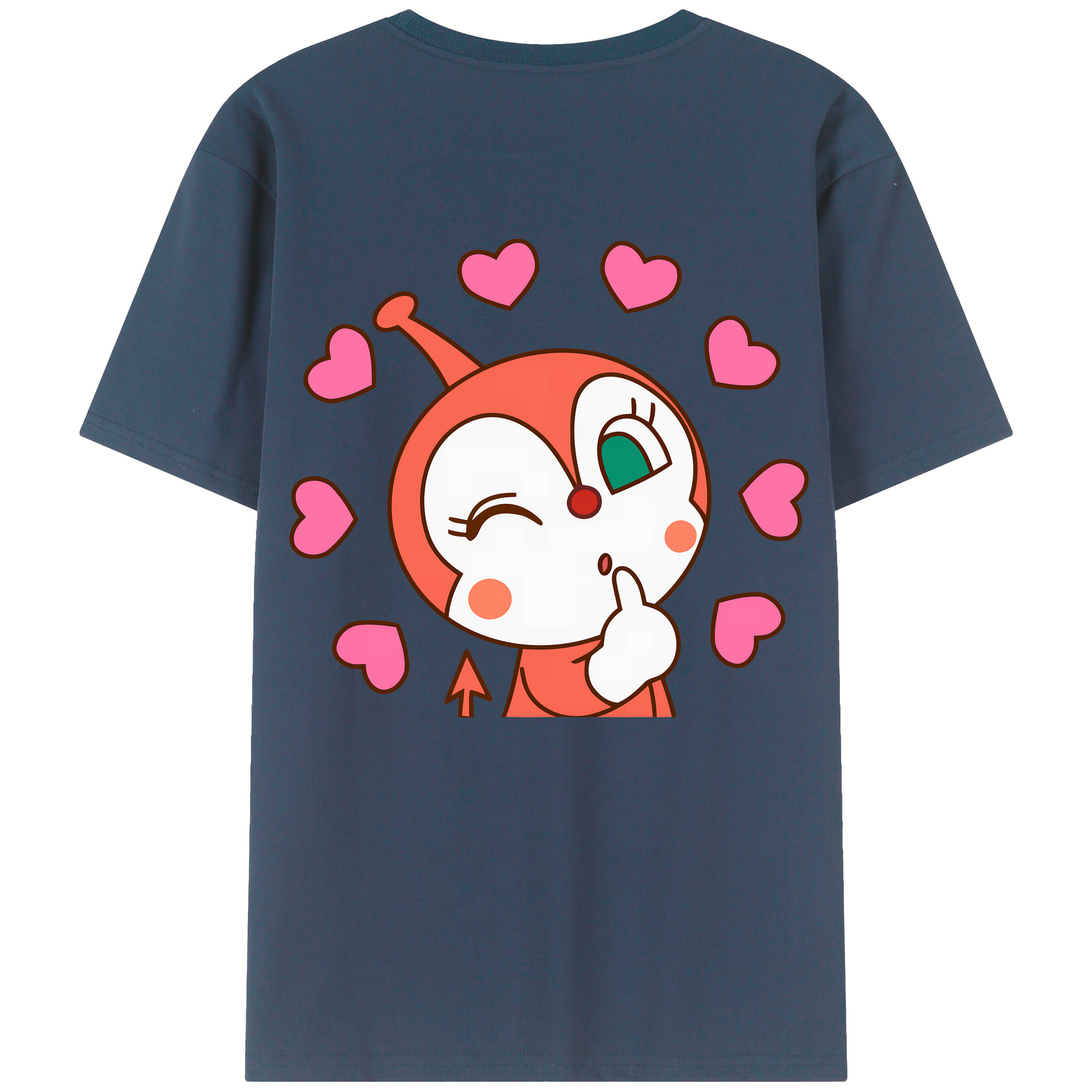 （画像用） アンパンマン Anpanman 綿100％ メンズ半袖Tシャツ（バックプリント） 通気性