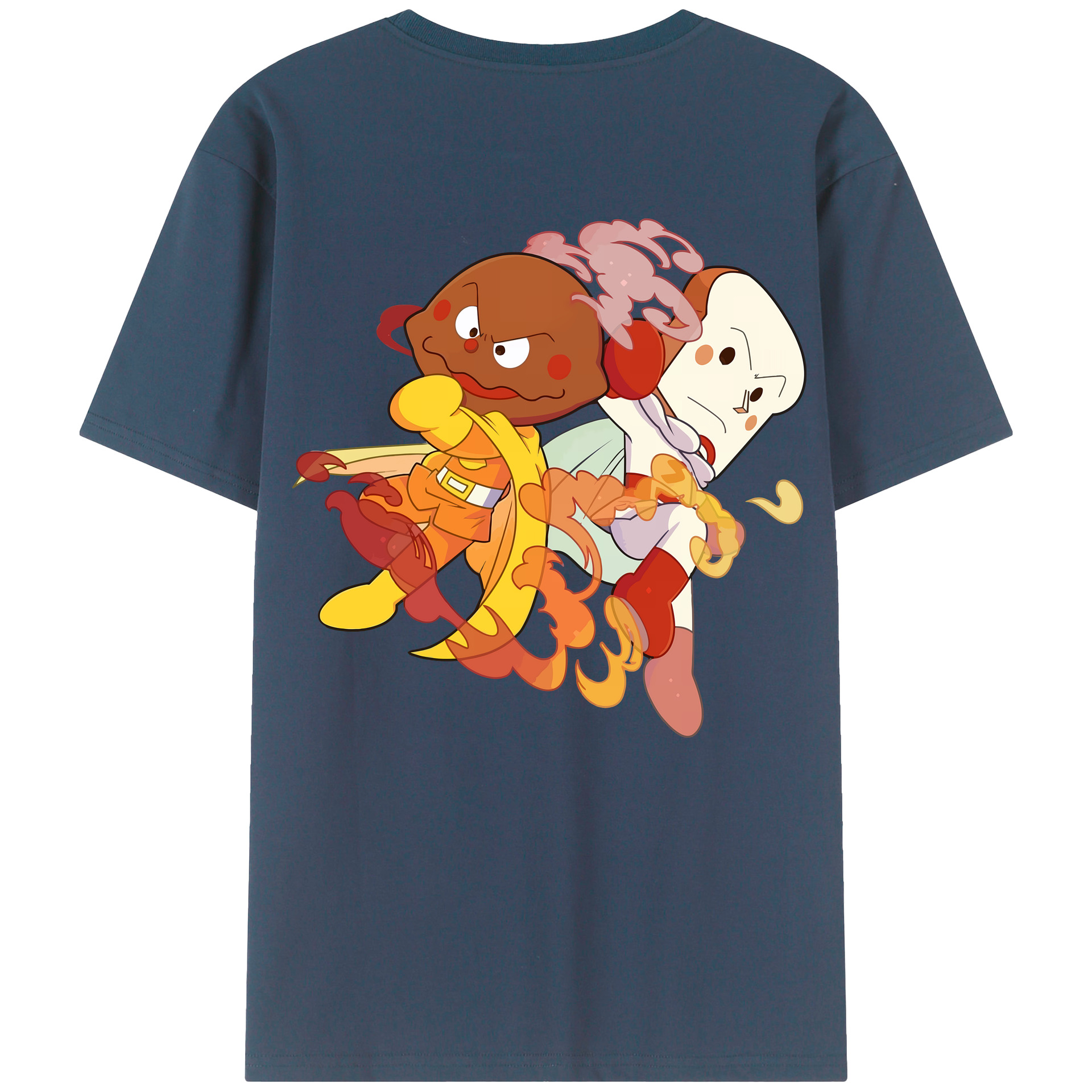 （画像用） アンパンマン Anpanman 綿100％ メンズ半袖Tシャツ（バックプリント） 通気性
