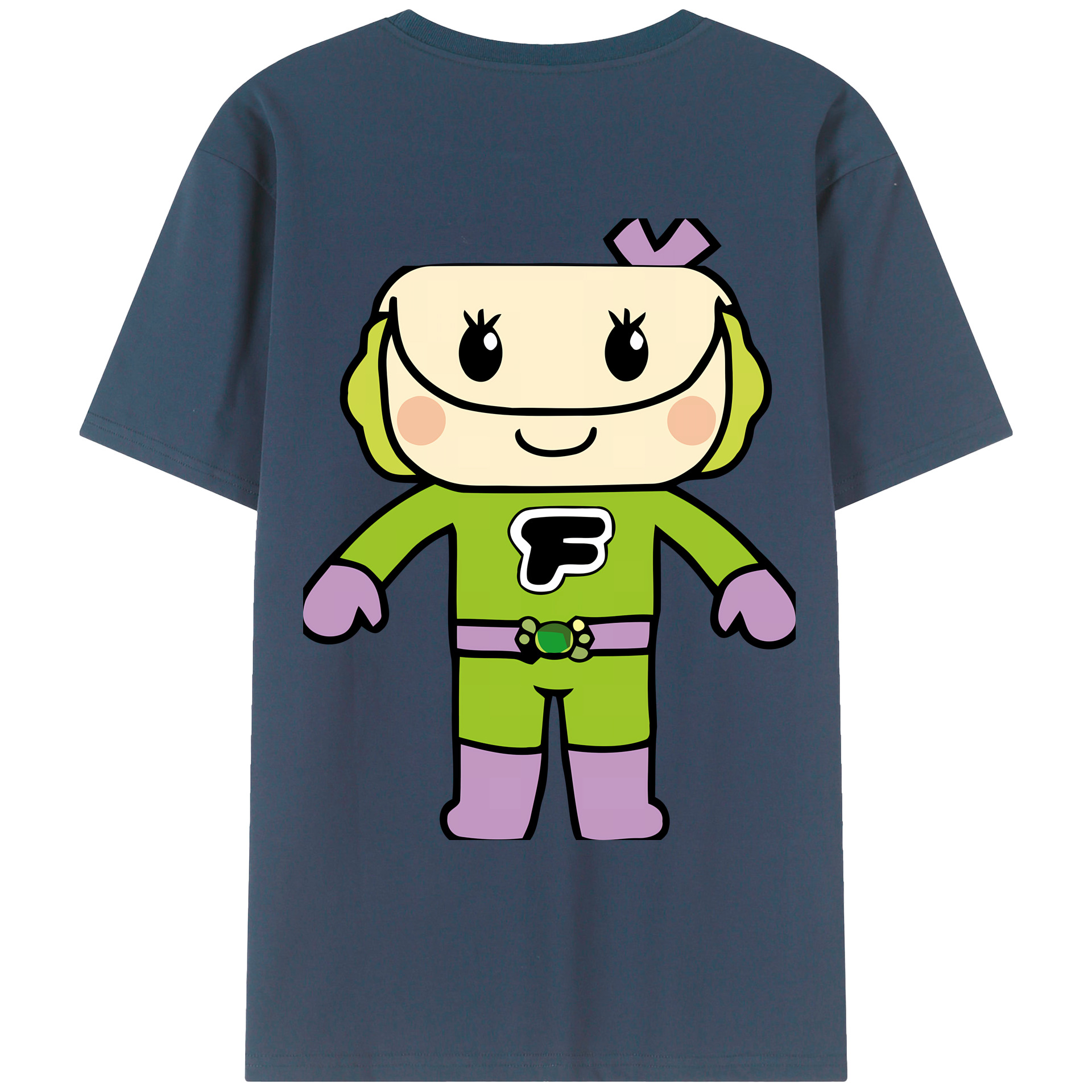 （画像用） アンパンマン Anpanman 綿100％ メンズ半袖Tシャツ（バックプリント） 通気性