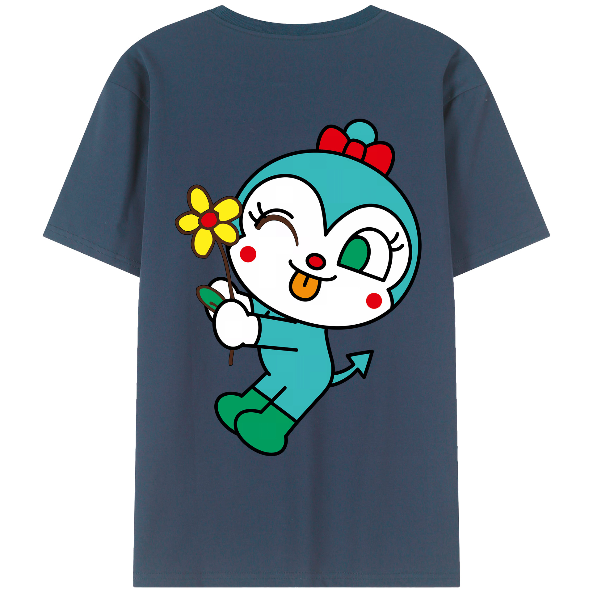 （画像用） アンパンマン Anpanman 綿100％ メンズ半袖Tシャツ（バックプリント） 通気性