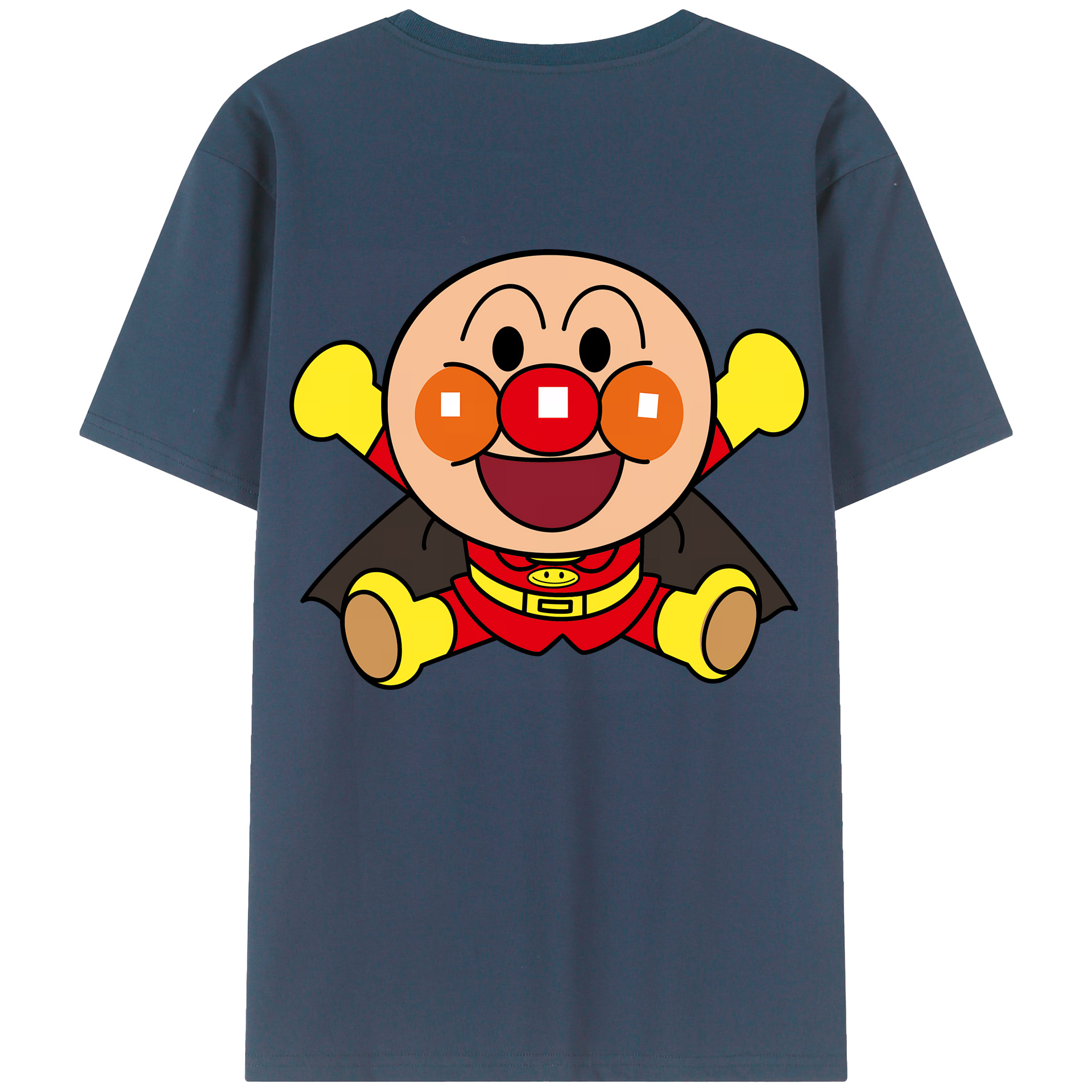 （画像用） アンパンマン Anpanman 綿100％ メンズ半袖Tシャツ（バックプリント） 通気性