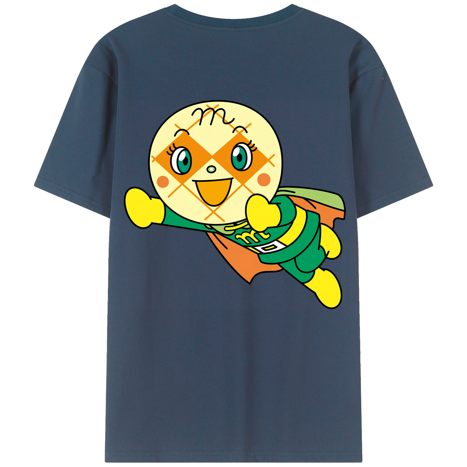 （画像用） アンパンマン Anpanman 綿100％ メンズ半袖Tシャツ（バックプリント） 通気性