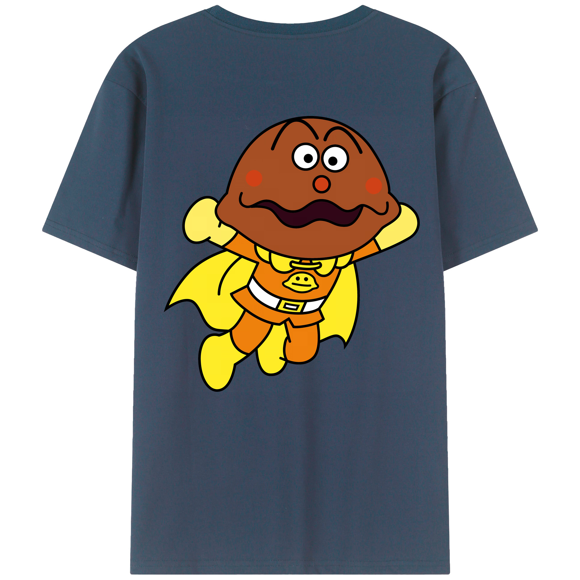 （画像用） アンパンマン Anpanman 綿100％ メンズ半袖Tシャツ（バックプリント） 通気性