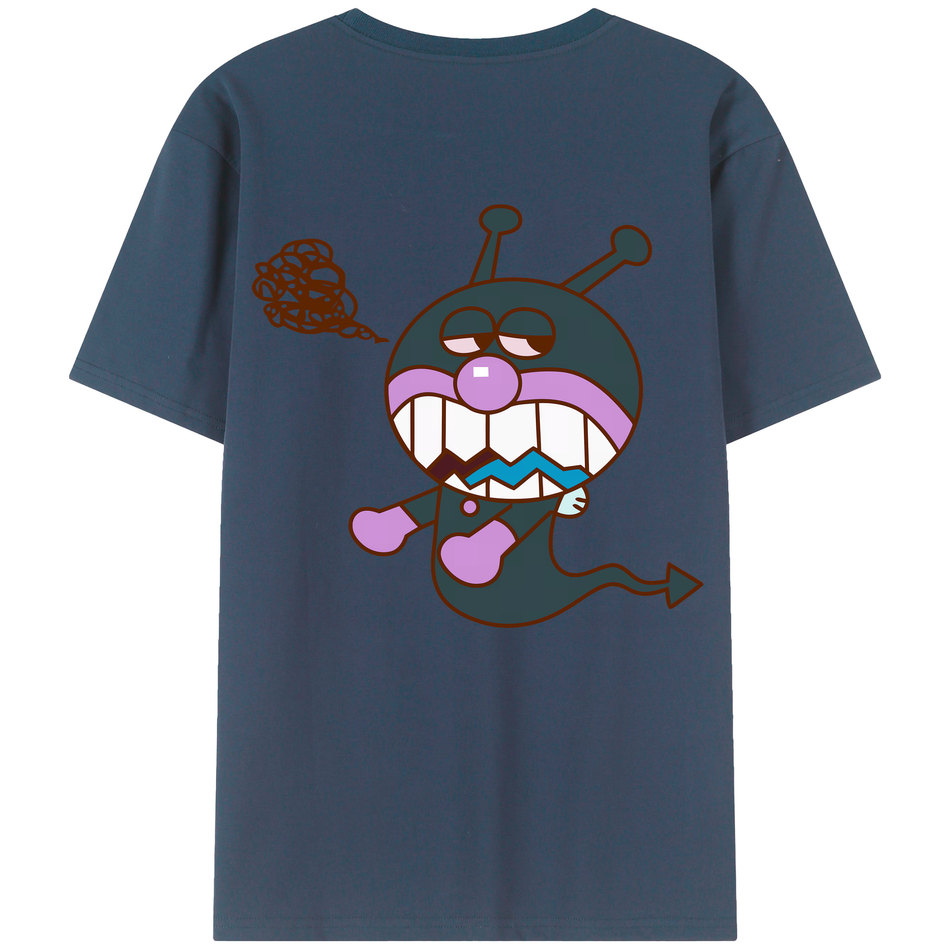 （画像用） アンパンマン Anpanman 綿100％ メンズ半袖Tシャツ（バックプリント） 通気性