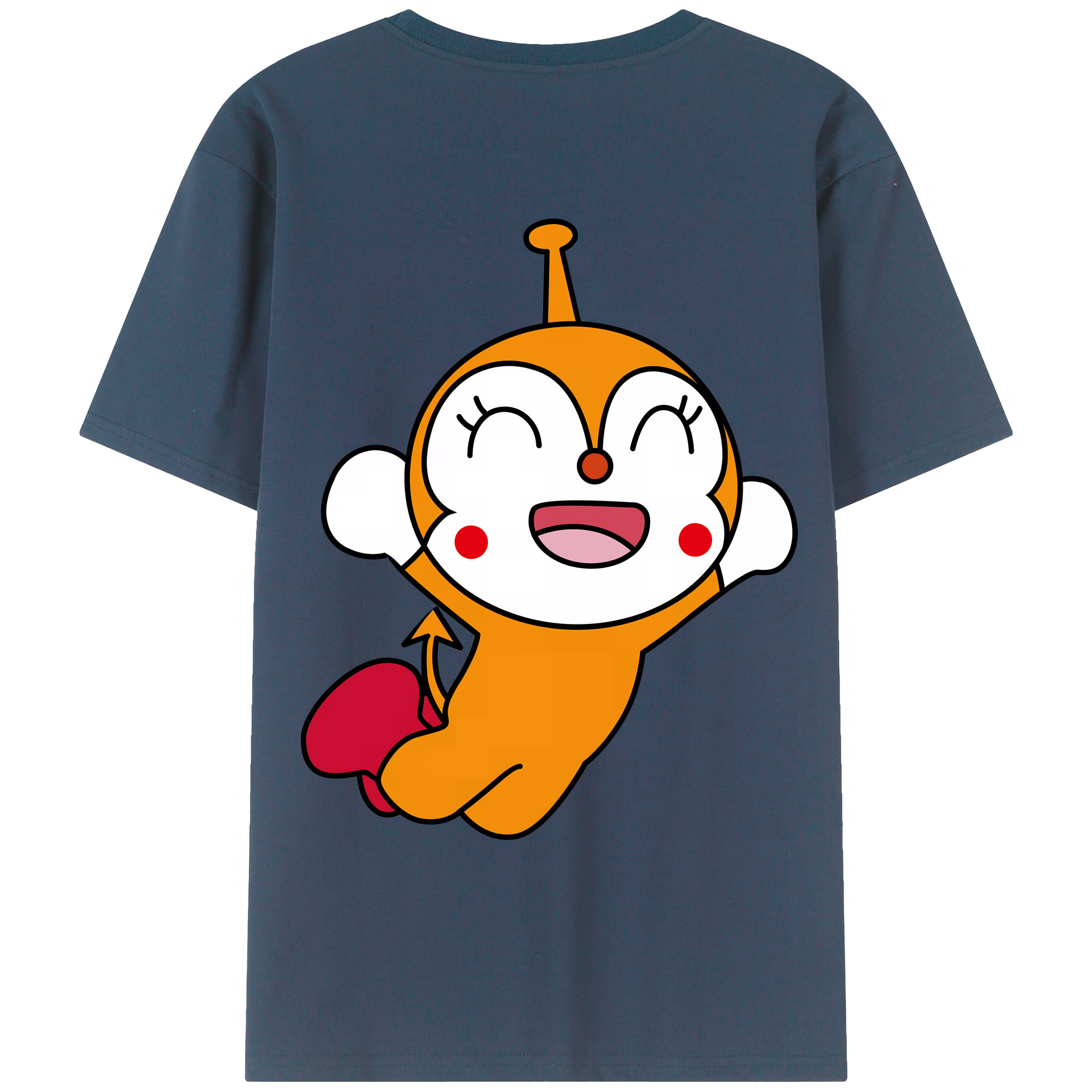 （画像用） アンパンマン Anpanman 綿100％ メンズ半袖Tシャツ（バックプリント） 通気性