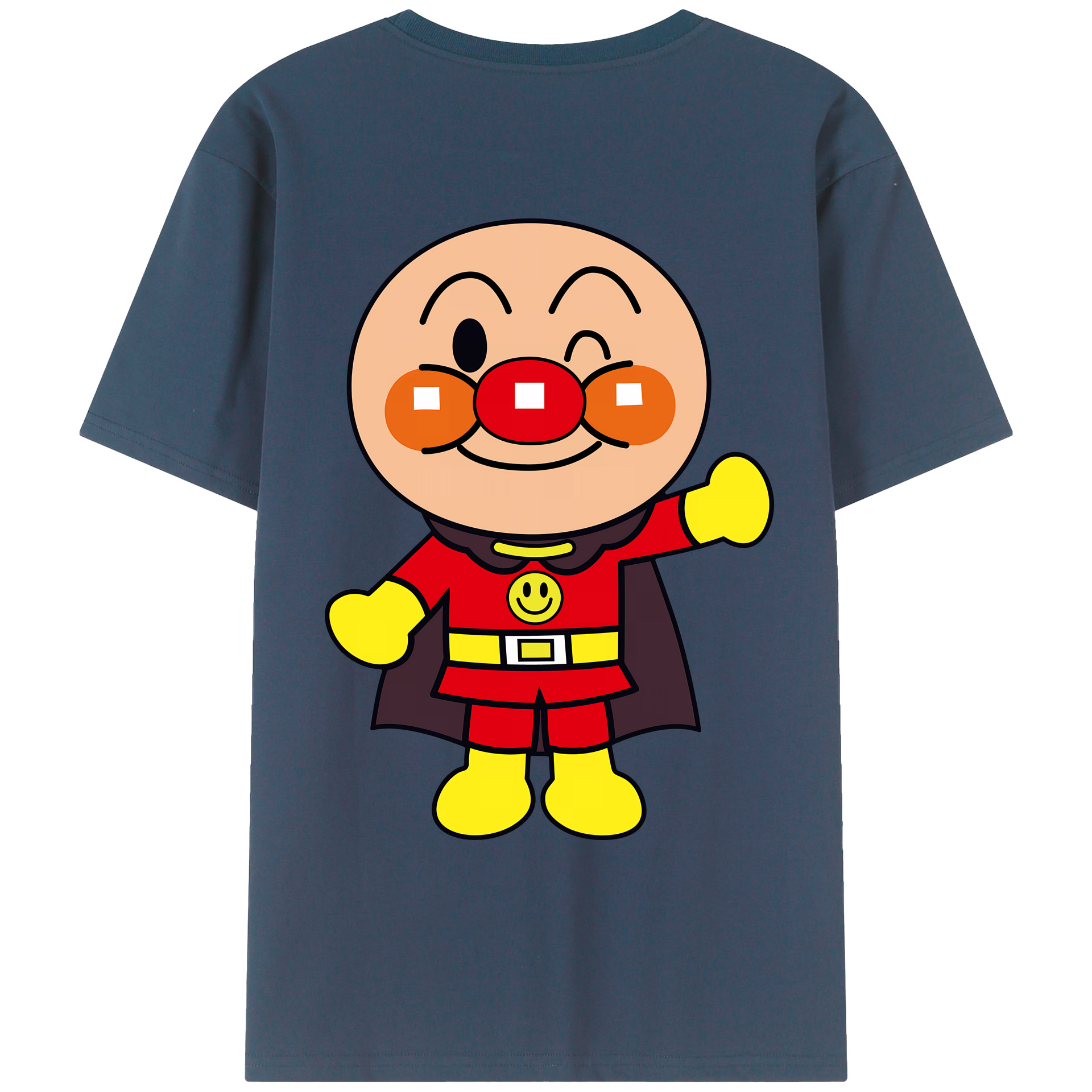 （画像用） アンパンマン Anpanman 綿100％ メンズ半袖Tシャツ（バックプリント） 通気性