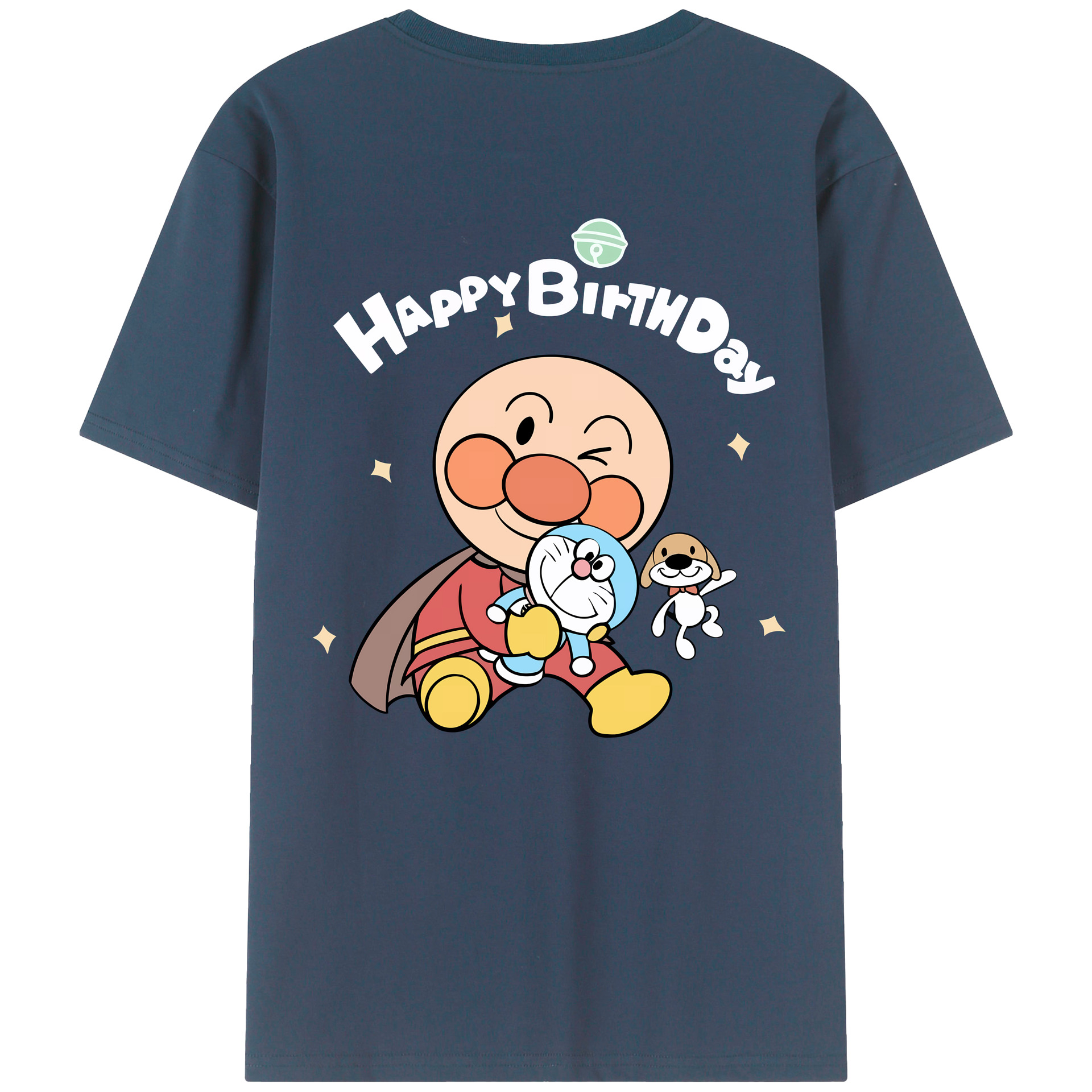 （画像用） アンパンマン Anpanman 綿100％ メンズ半袖Tシャツ（バックプリント） 通気性