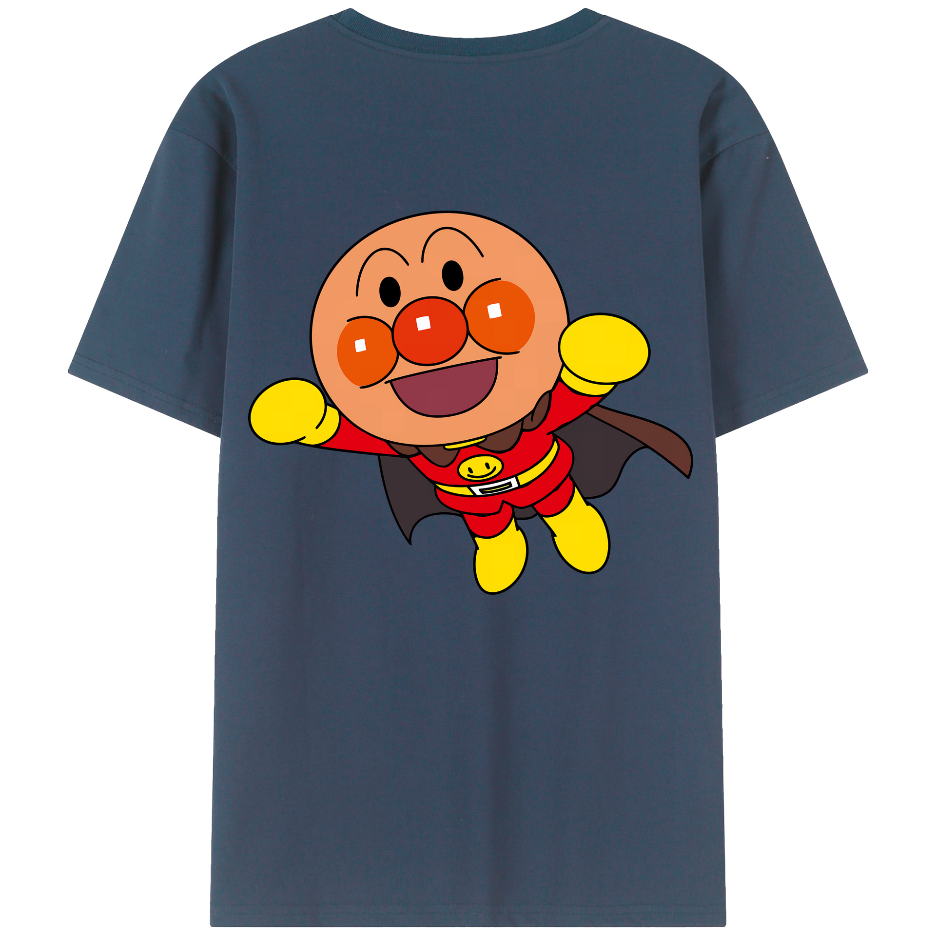 （画像用） アンパンマン Anpanman 綿100％ メンズ半袖Tシャツ（バックプリント） 通気性