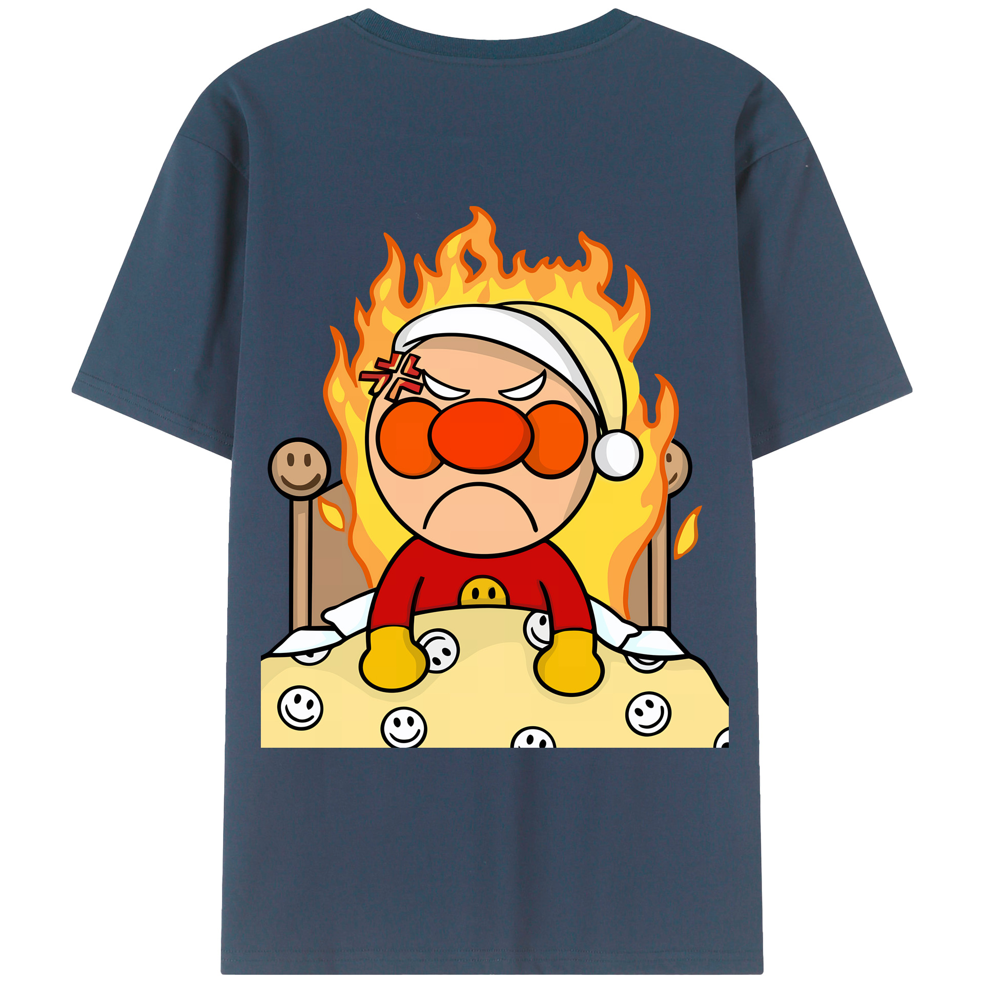 （画像用） アンパンマン Anpanman 綿100％ メンズ半袖Tシャツ（バックプリント） 通気性