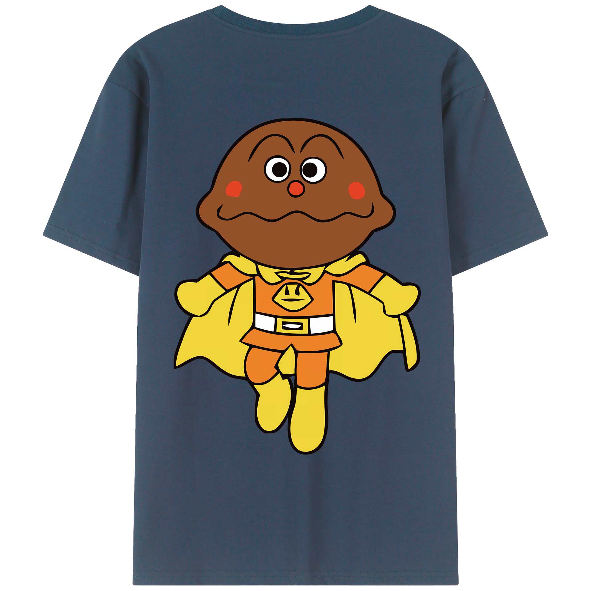 （画像用） アンパンマン Anpanman 綿100％ メンズ半袖Tシャツ（バックプリント） 通気性