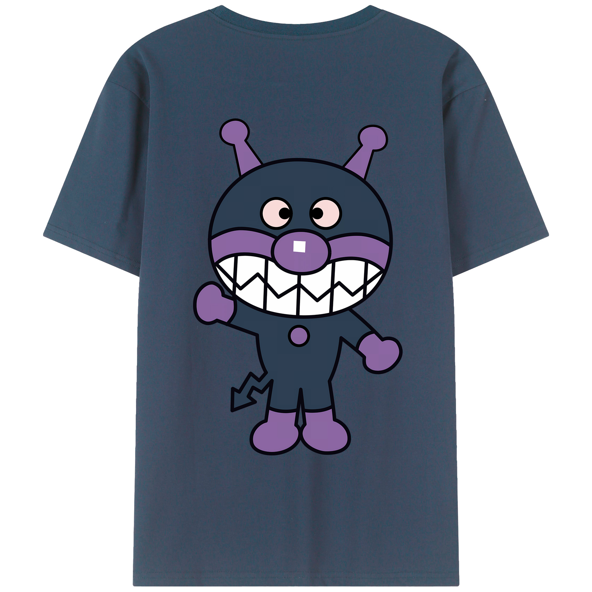 （画像用） アンパンマン Anpanman 綿100％ メンズ半袖Tシャツ（バックプリント） 通気性