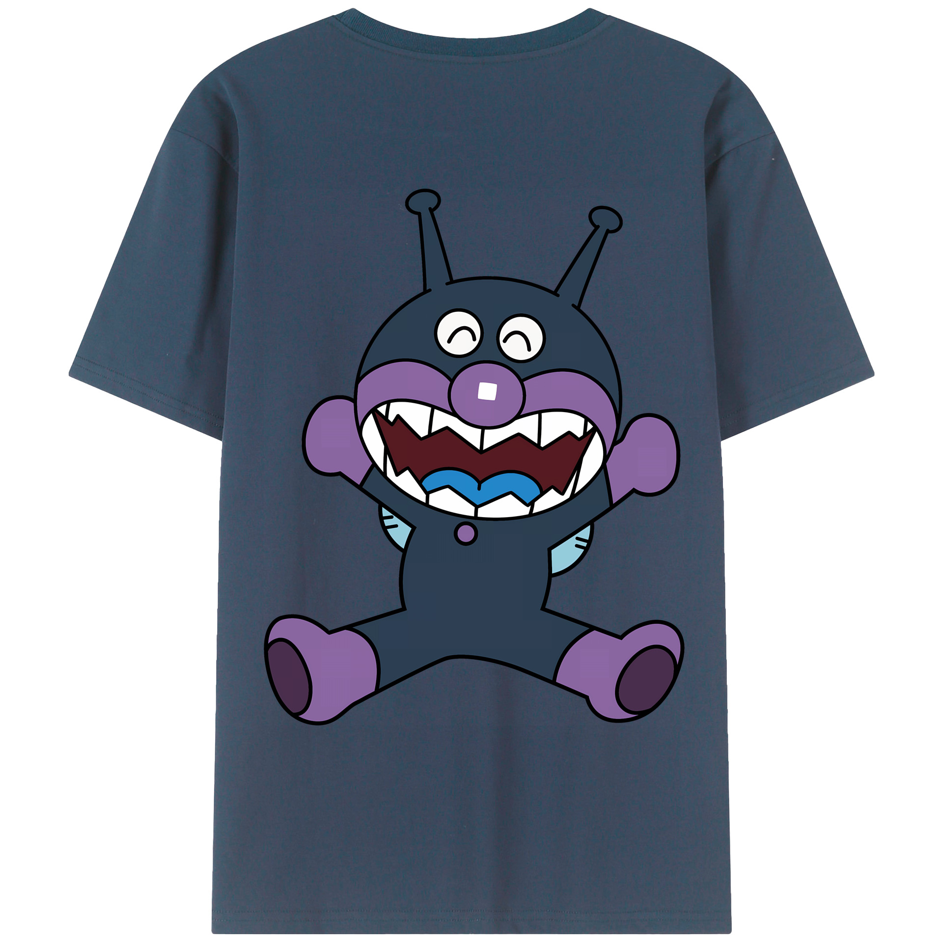 （画像用） アンパンマン Anpanman 綿100％ メンズ半袖Tシャツ（バックプリント） 通気性