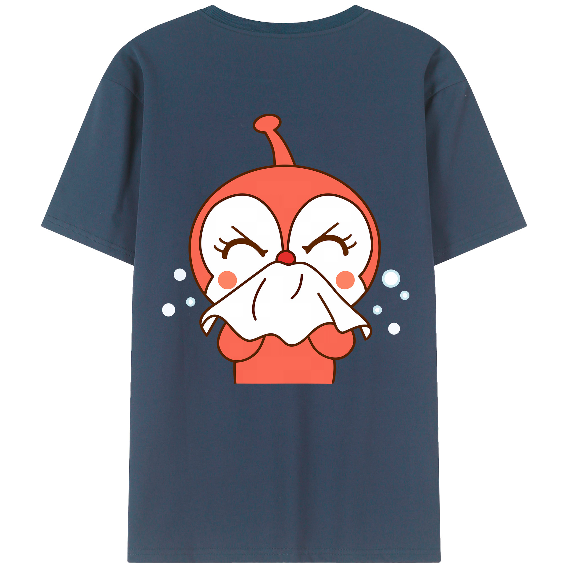 （画像用） アンパンマン Anpanman 綿100％ メンズ半袖Tシャツ（バックプリント） 通気性