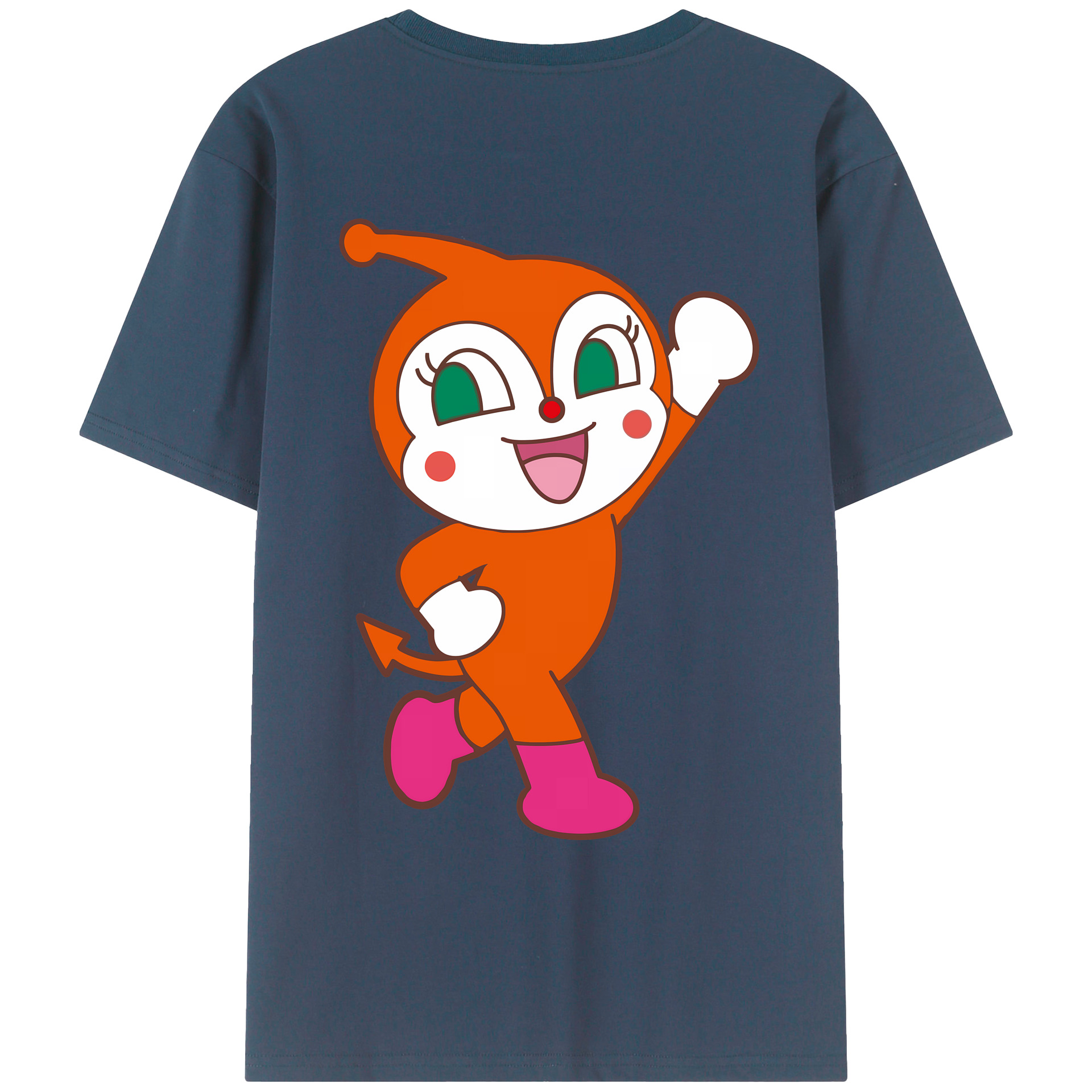 （画像用） アンパンマン Anpanman 綿100％ メンズ半袖Tシャツ（バックプリント） 通気性
