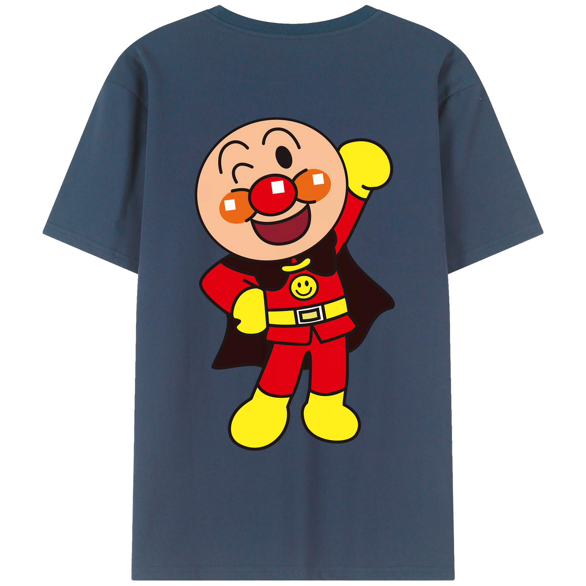 （画像用） アンパンマン Anpanman 綿100％ メンズ半袖Tシャツ（バックプリント） 通気性