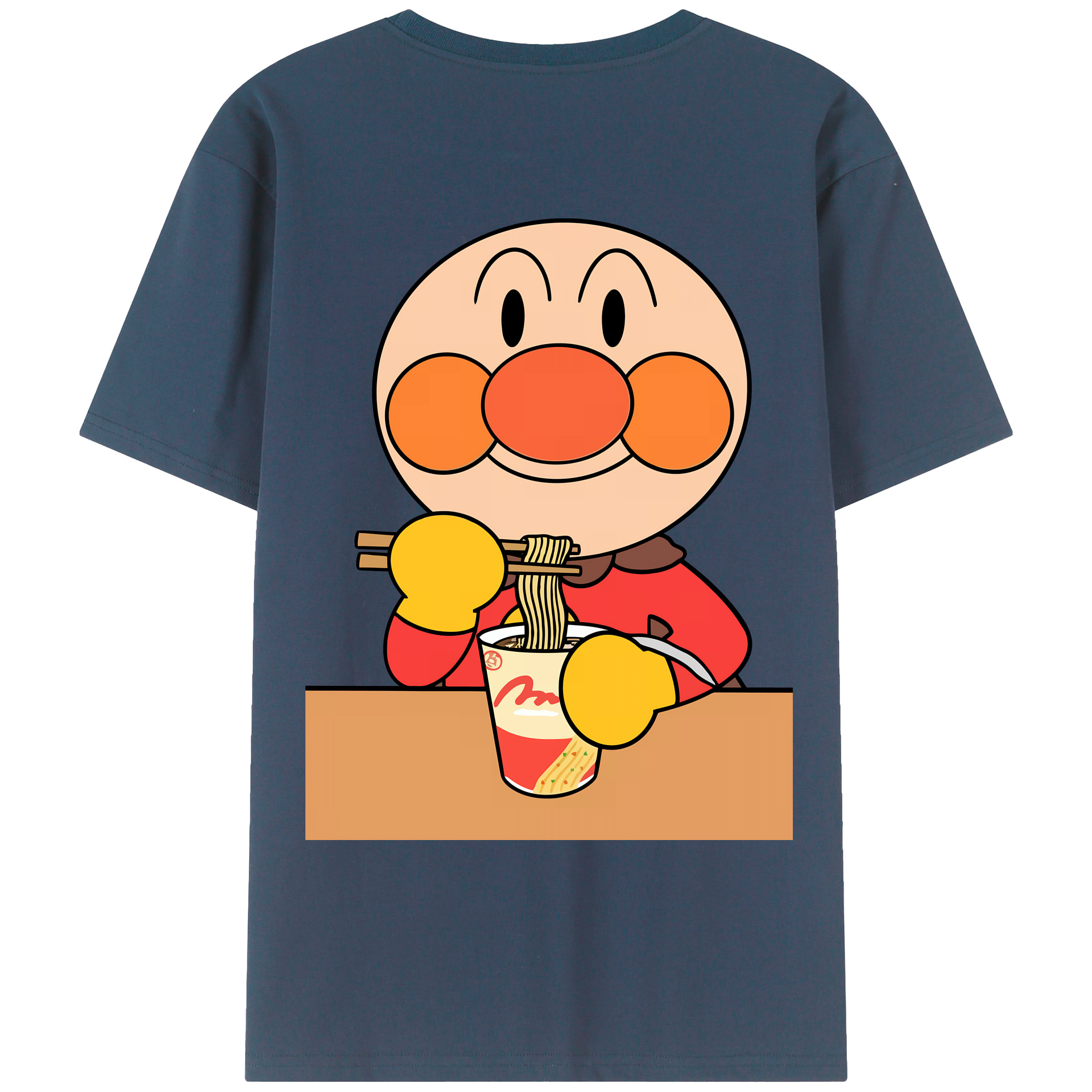 （画像用） アンパンマン Anpanman 綿100％ メンズ半袖Tシャツ（バックプリント） 通気性