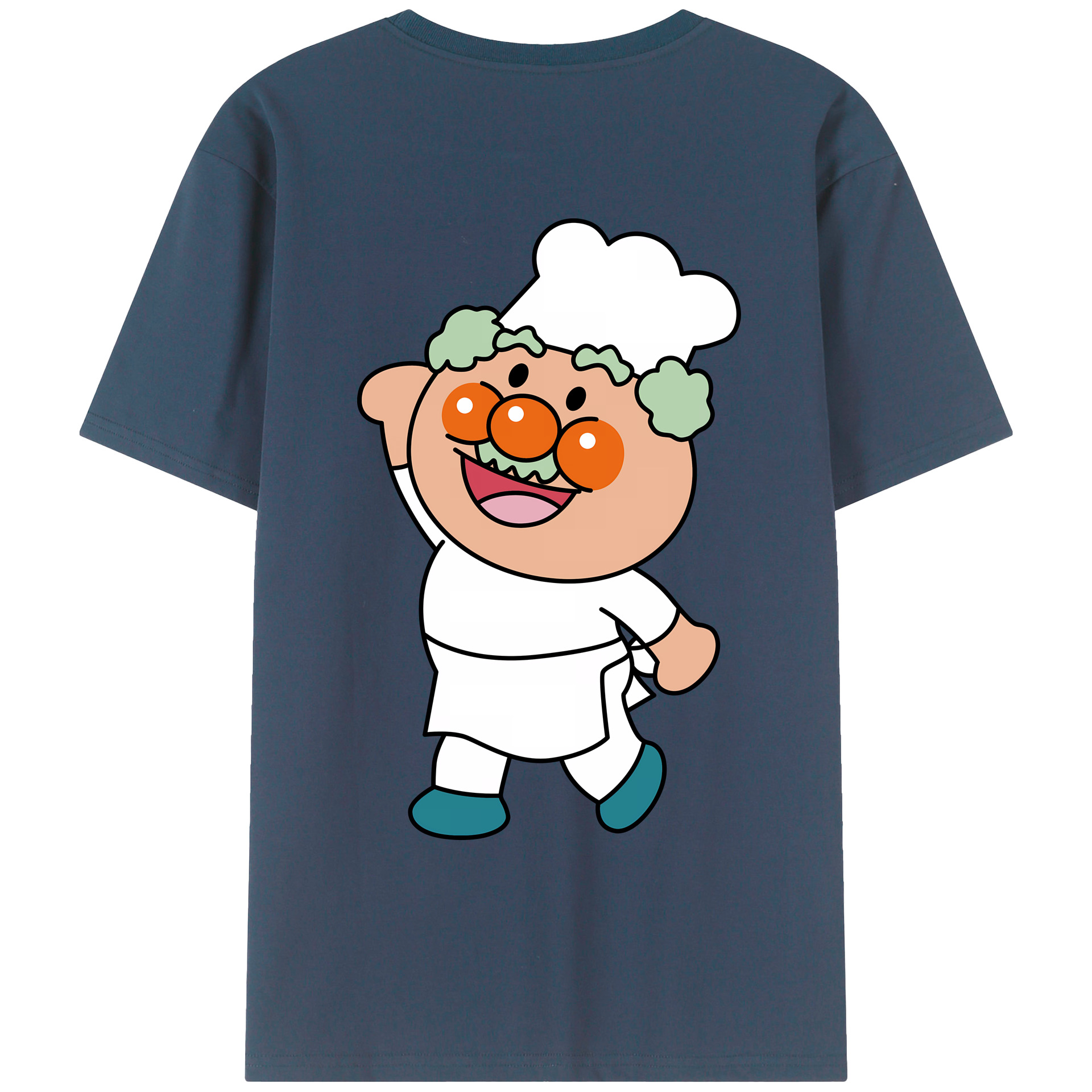 （画像用） アンパンマン Anpanman 綿100％ メンズ半袖Tシャツ（バックプリント） 通気性