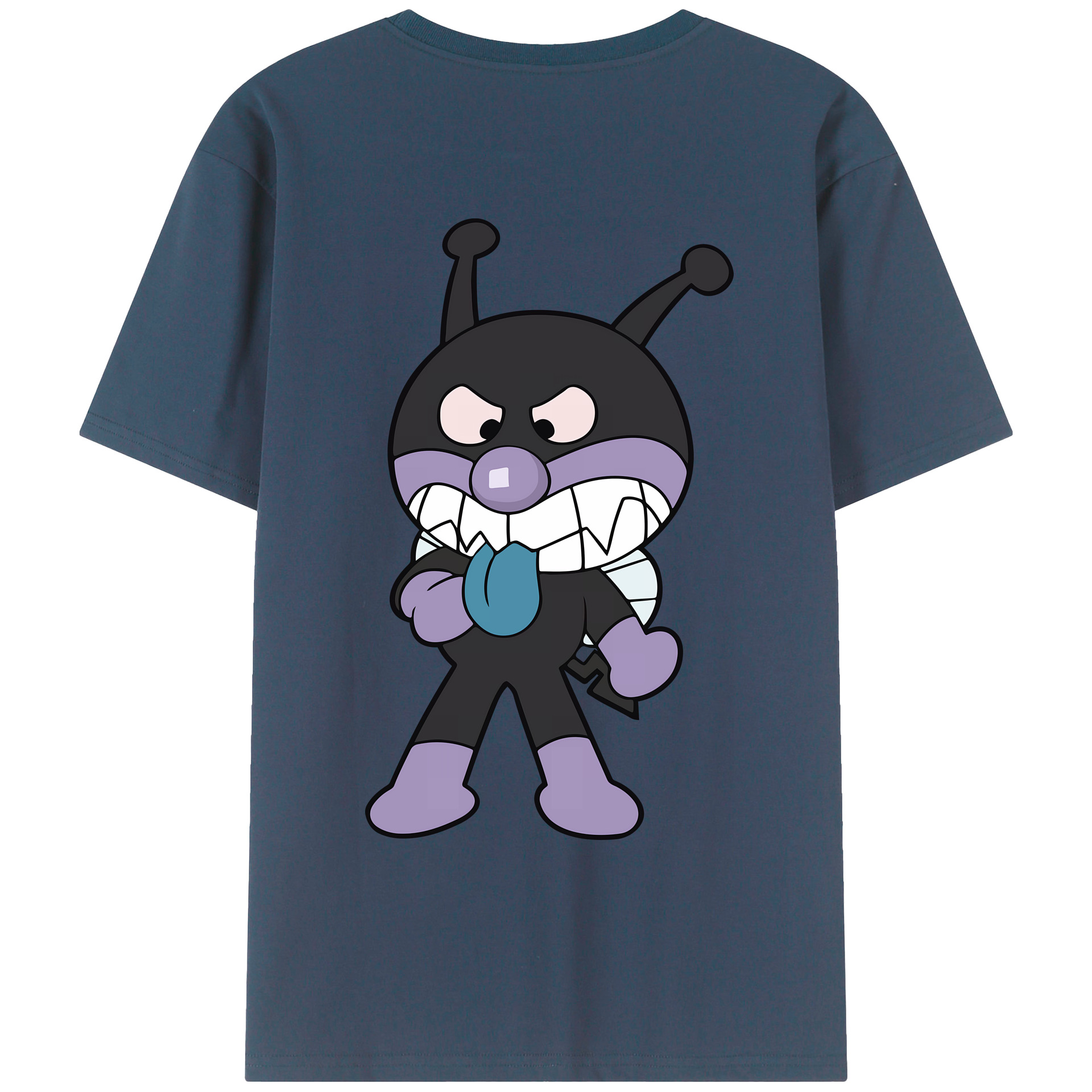 （画像用） アンパンマン Anpanman 綿100％ メンズ半袖Tシャツ（バックプリント） 通気性