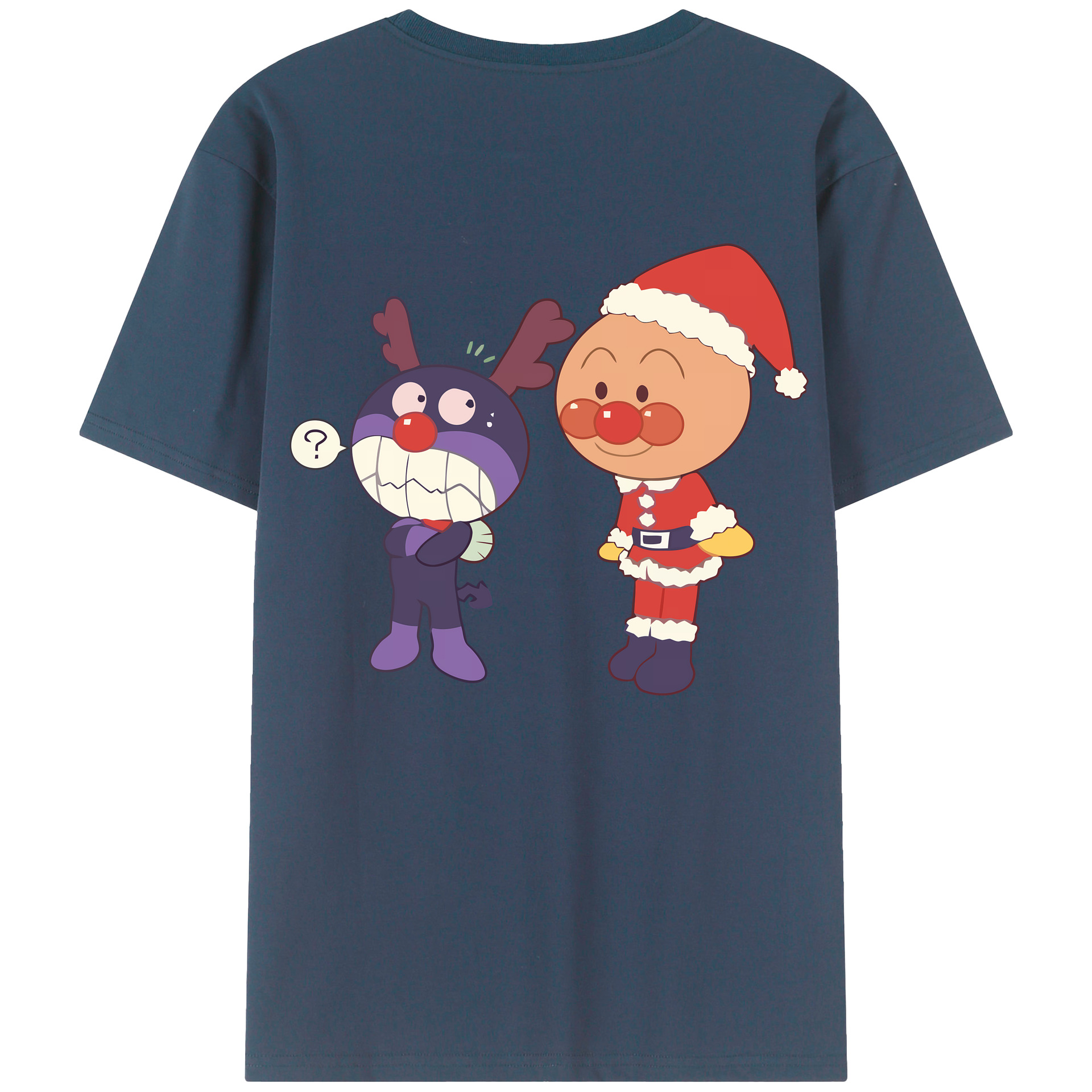 （画像用） アンパンマン Anpanman 綿100％ メンズ半袖Tシャツ（バックプリント） 通気性