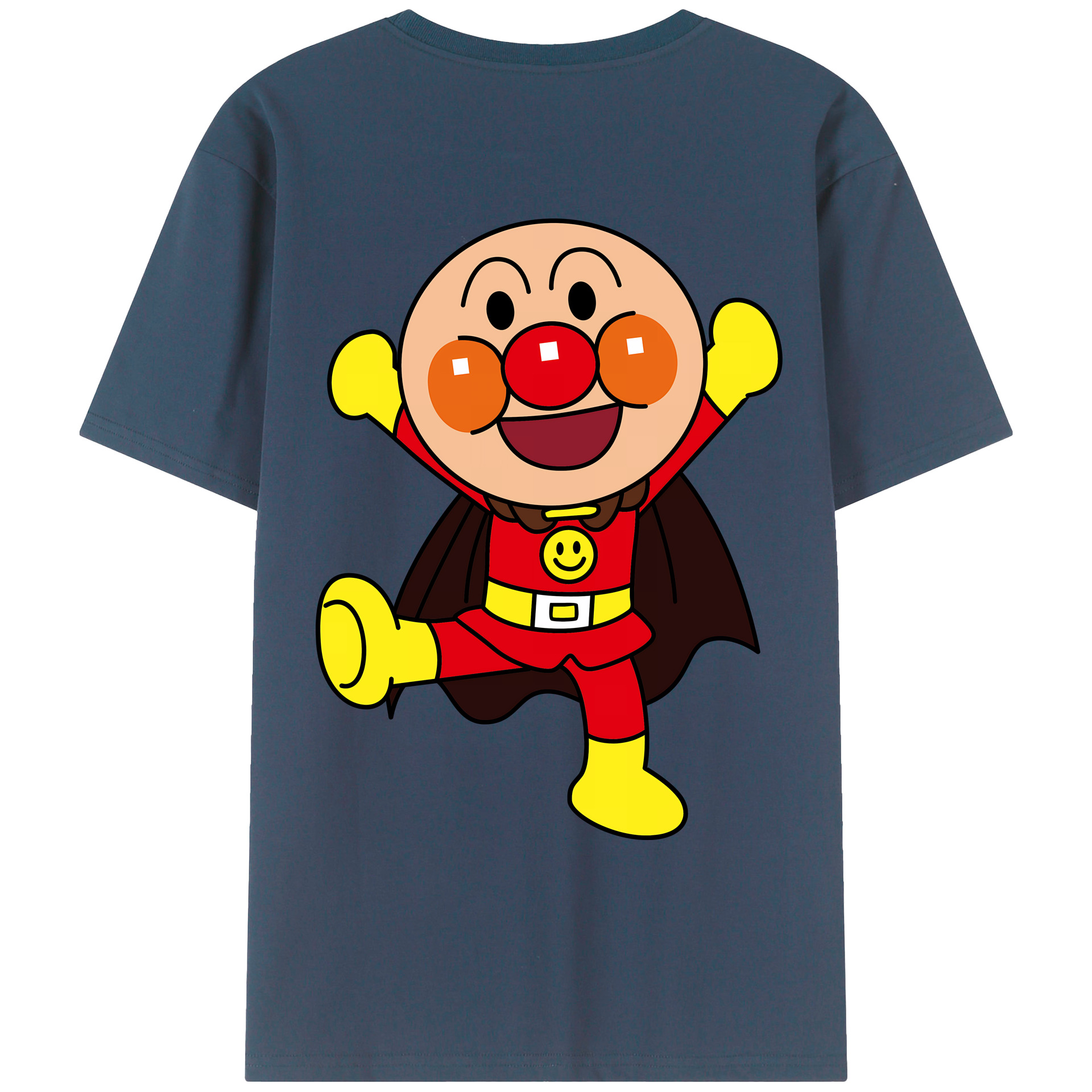 （画像用） アンパンマン Anpanman 綿100％ メンズ半袖Tシャツ（バックプリント） 通気性