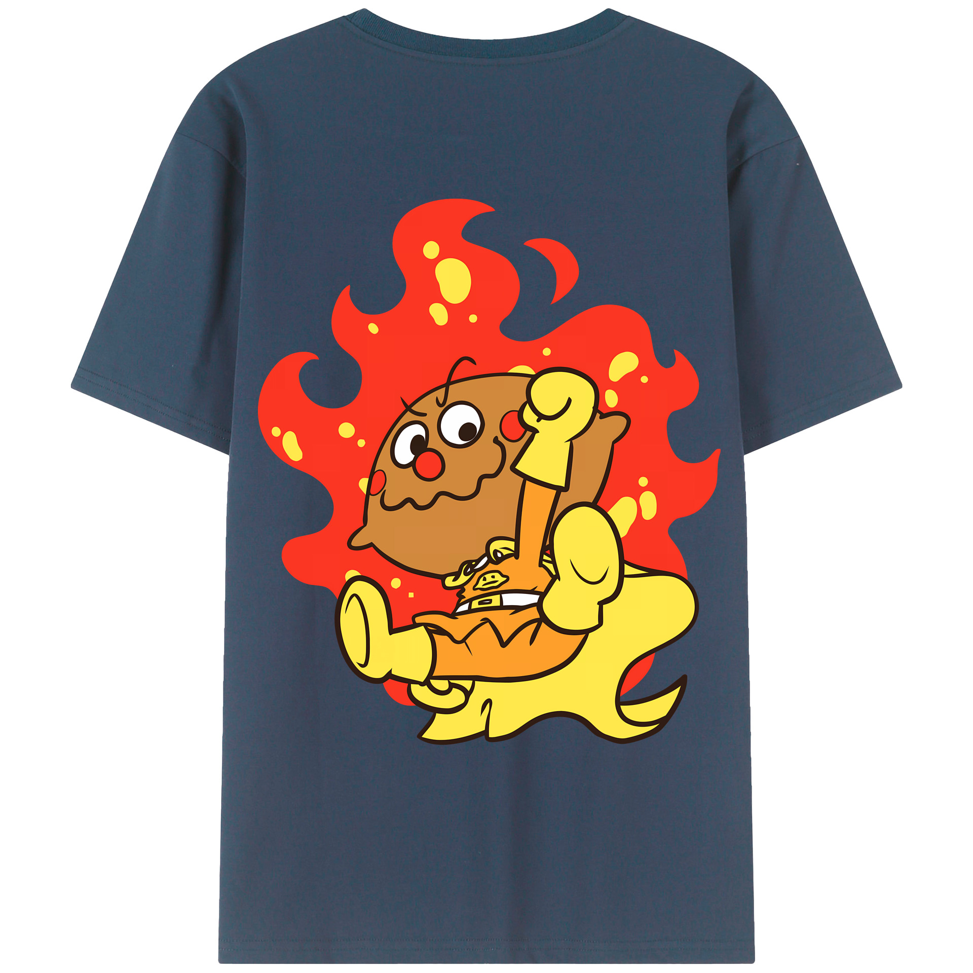 （画像用） アンパンマン Anpanman 綿100％ メンズ半袖Tシャツ（バックプリント） 通気性
