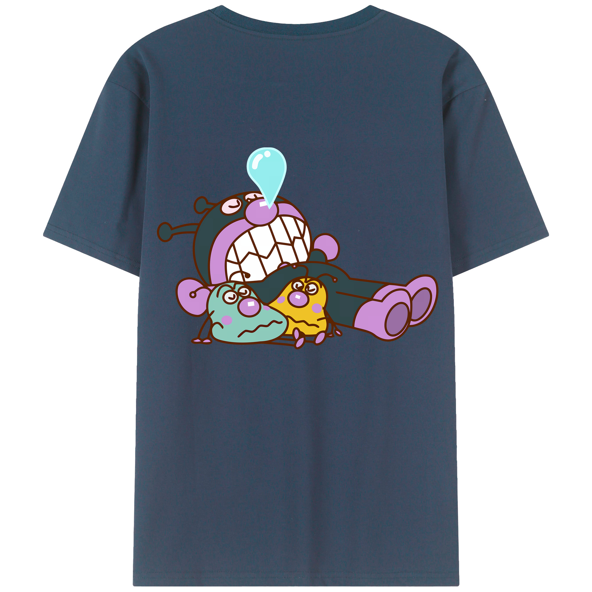 （画像用） アンパンマン Anpanman 綿100％ メンズ半袖Tシャツ（バックプリント） 通気性