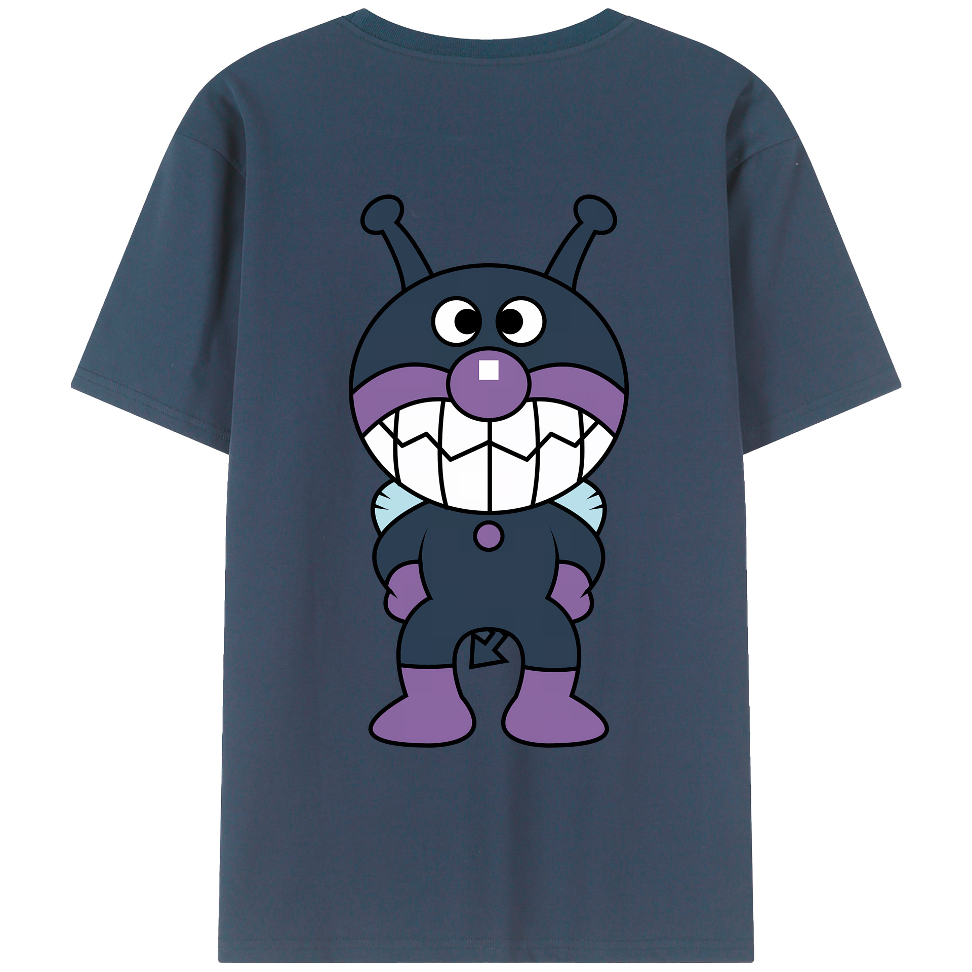 （画像用） アンパンマン Anpanman 綿100％ メンズ半袖Tシャツ（バックプリント） 通気性