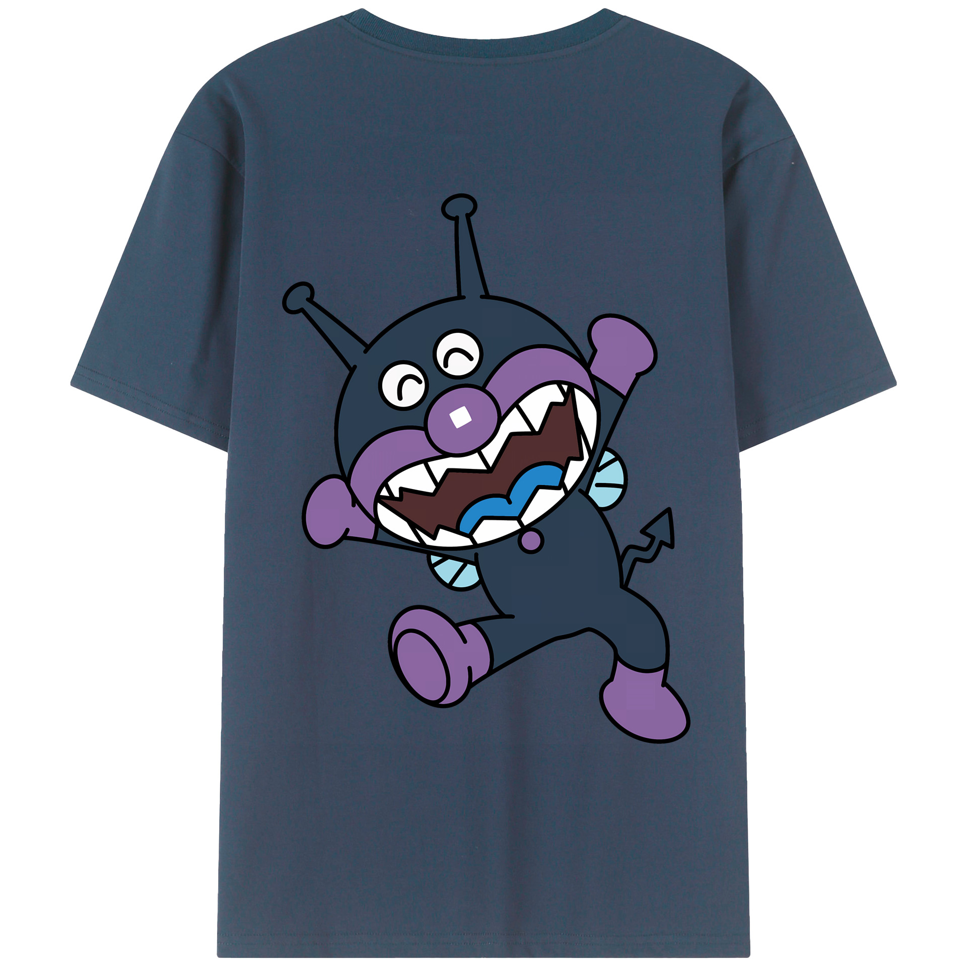 （画像用） アンパンマン Anpanman 綿100％ メンズ半袖Tシャツ（バックプリント） 通気性
