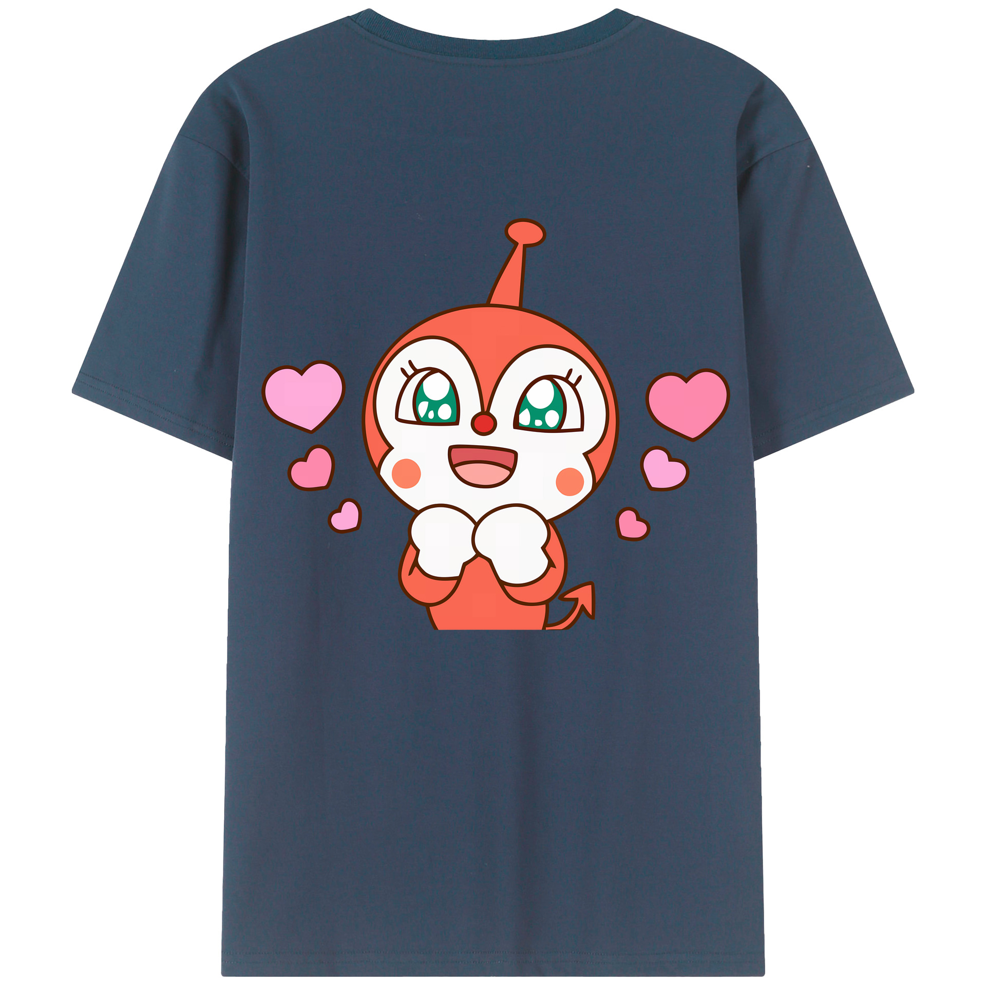 （画像用） アンパンマン Anpanman 綿100％ メンズ半袖Tシャツ（バックプリント） 通気性