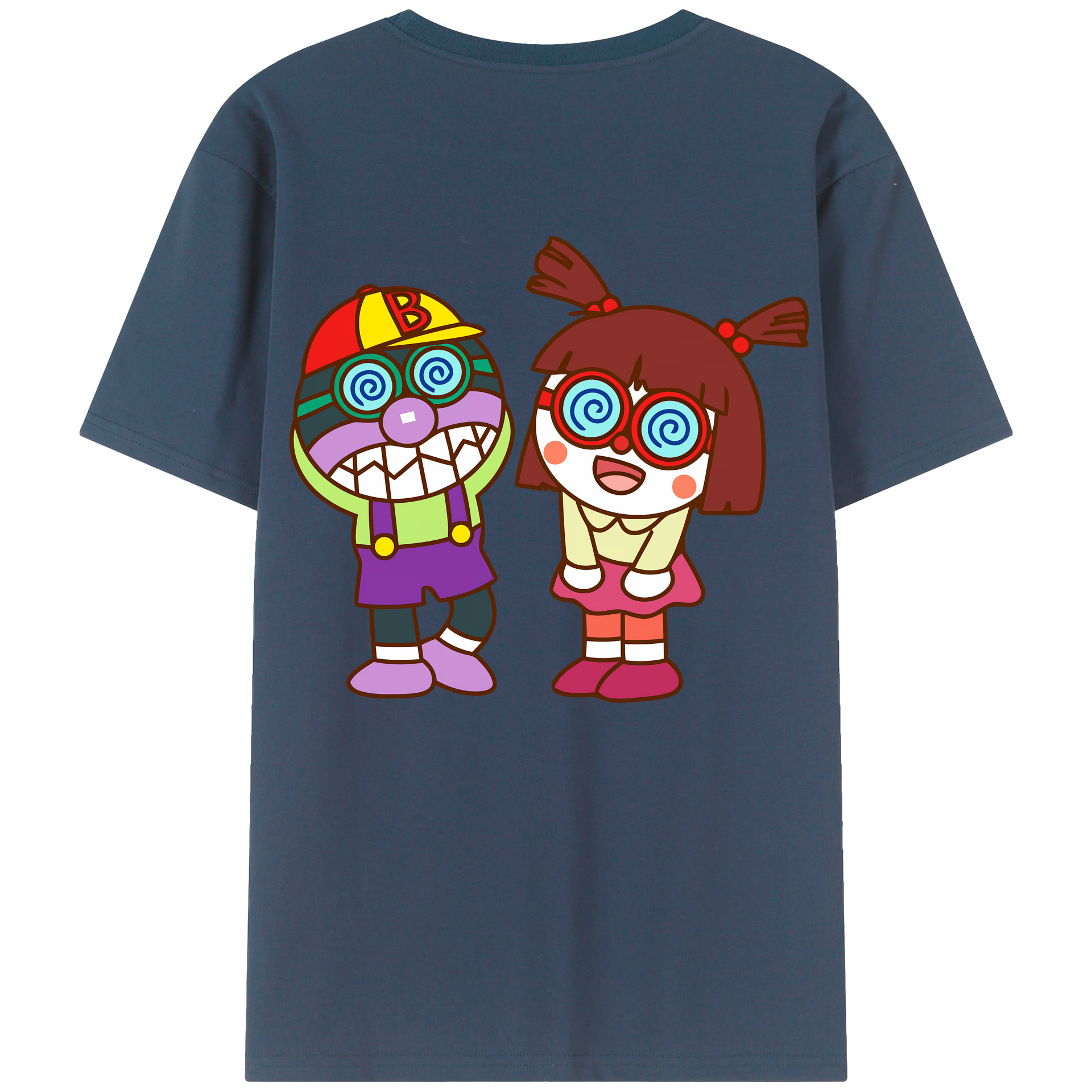 （画像用） アンパンマン Anpanman 綿100％ メンズ半袖Tシャツ（バックプリント） 通気性