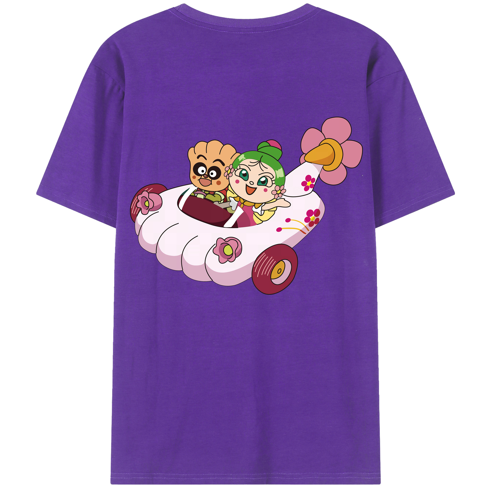 （画像用） アンパンマン Anpanman 綿100％ メンズ半袖Tシャツ（バックプリント） 通気性