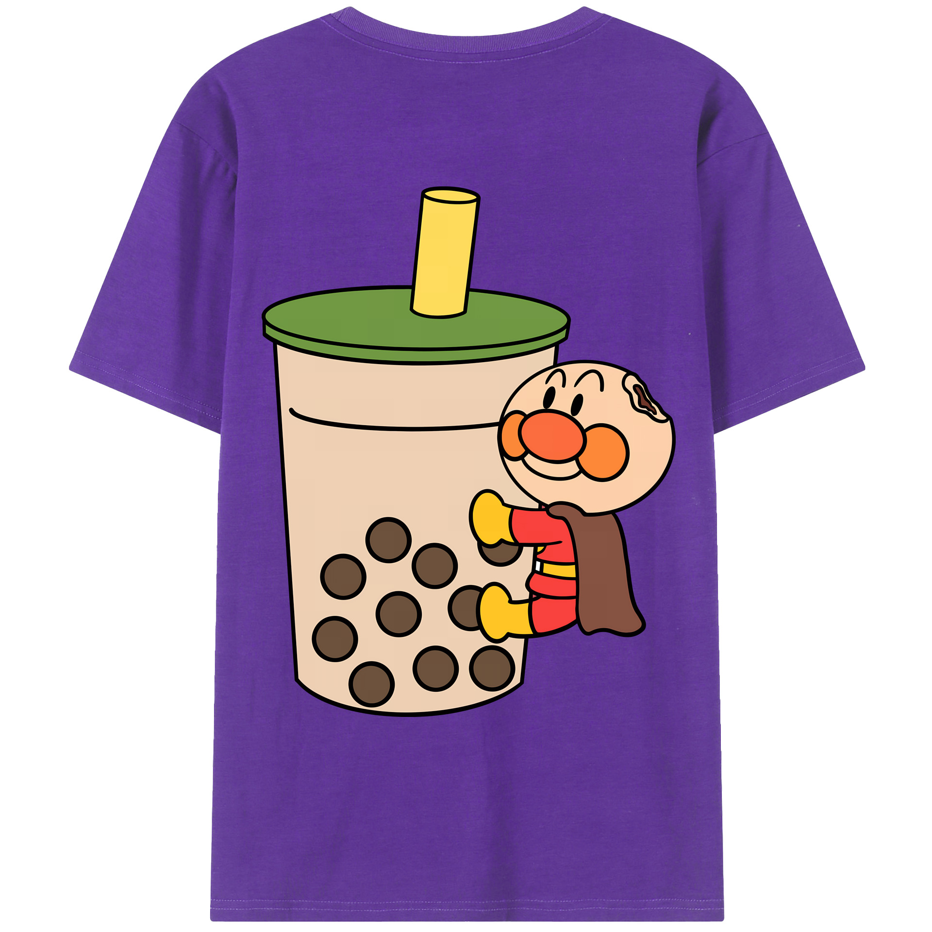 （画像用） アンパンマン Anpanman 綿100％ メンズ半袖Tシャツ（バックプリント） 通気性