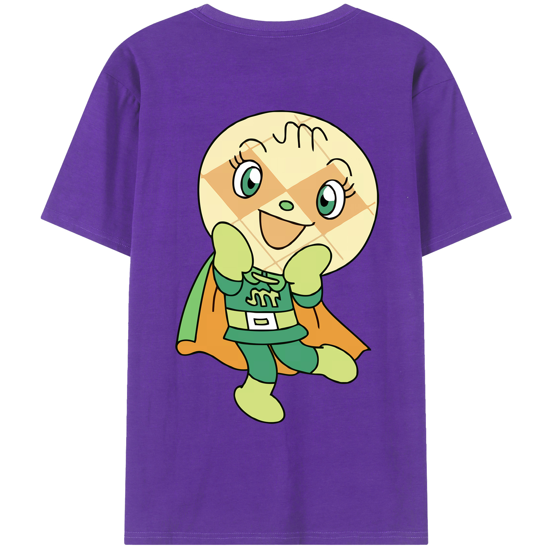 （画像用） アンパンマン Anpanman 綿100％ メンズ半袖Tシャツ（バックプリント） 通気性