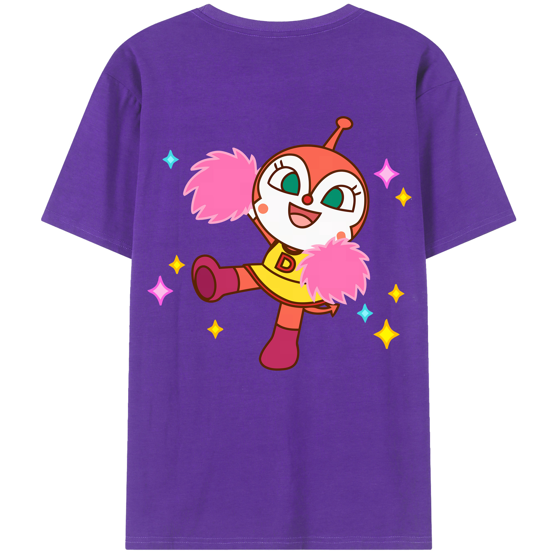 （画像用） アンパンマン Anpanman 綿100％ メンズ半袖Tシャツ（バックプリント） 通気性