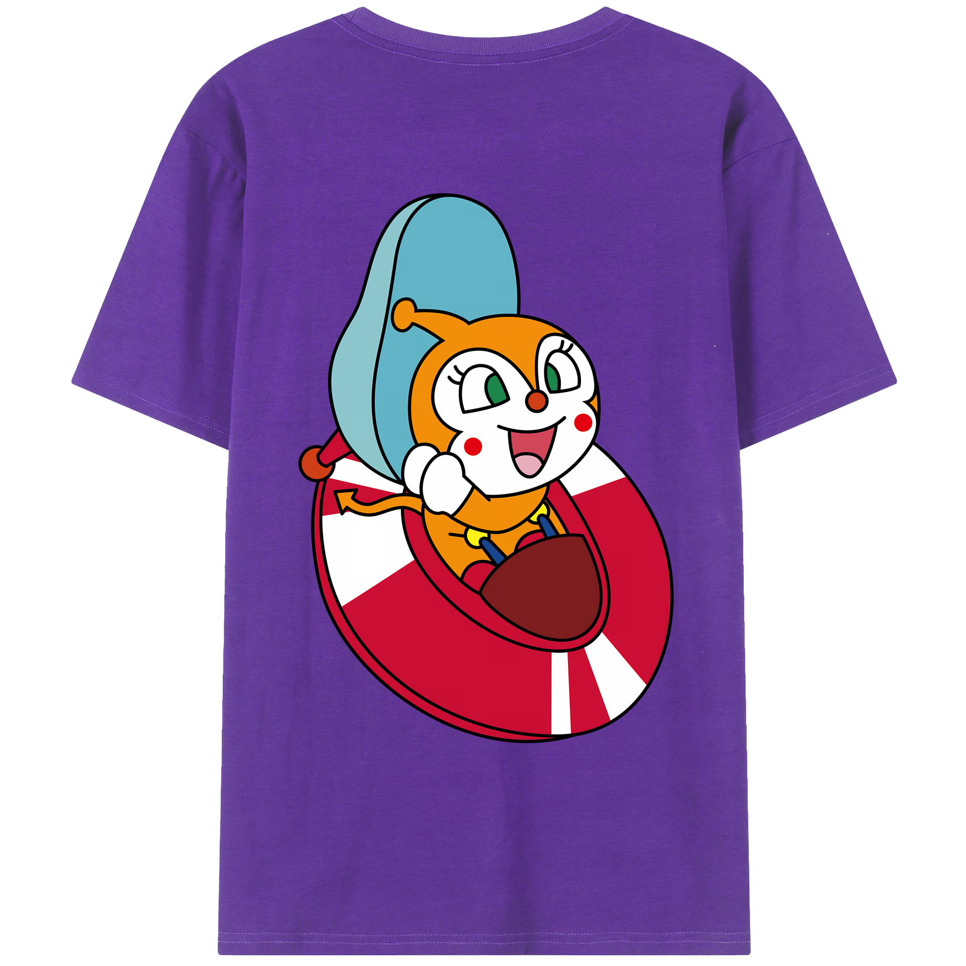 （画像用） アンパンマン Anpanman 綿100％ メンズ半袖Tシャツ（バックプリント） 通気性