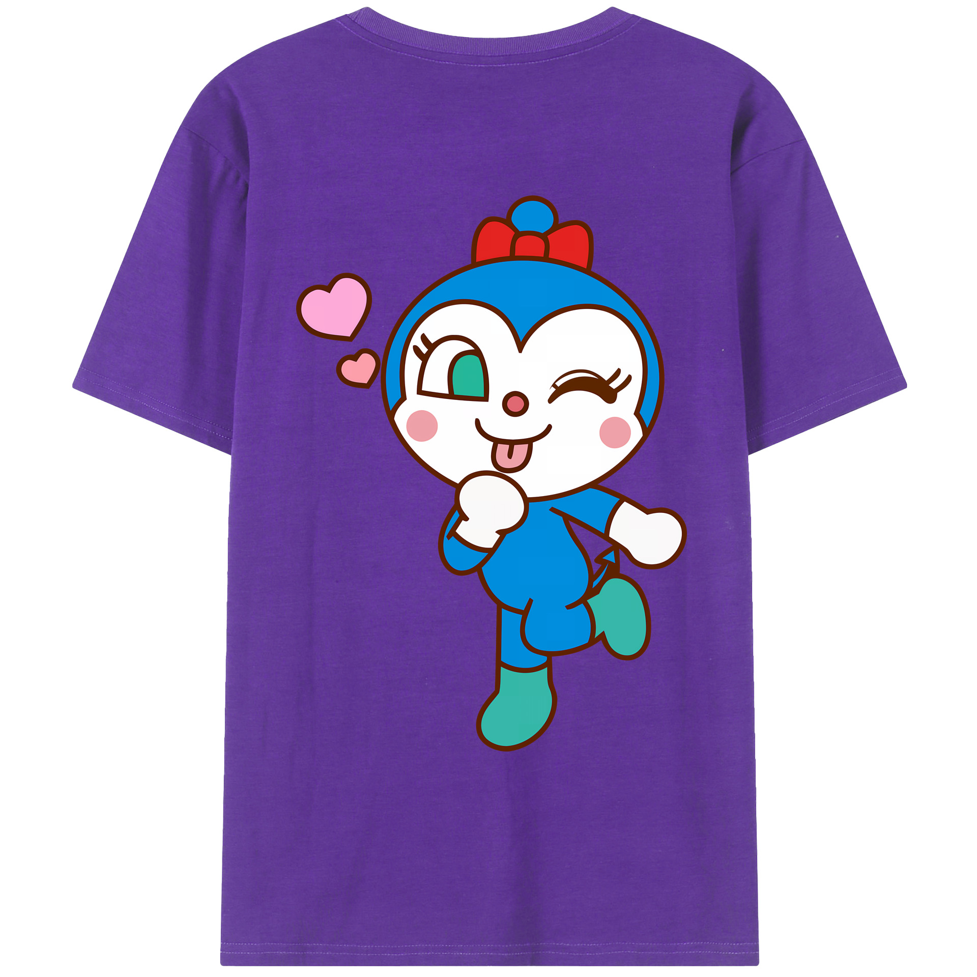 （画像用） アンパンマン Anpanman 綿100％ メンズ半袖Tシャツ（バックプリント） 通気性