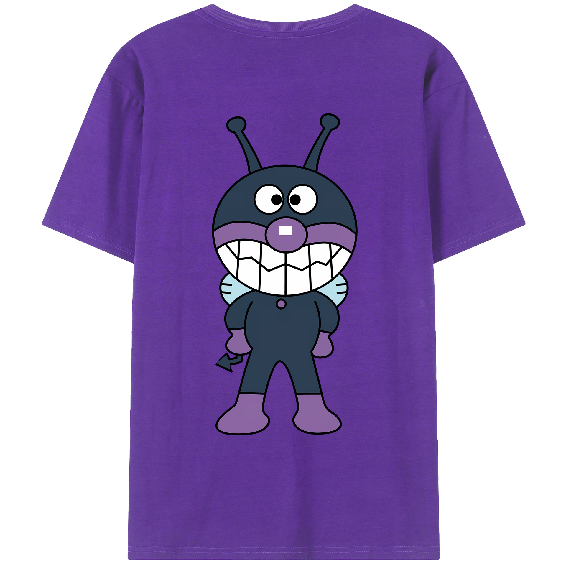 （画像用） アンパンマン Anpanman 綿100％ メンズ半袖Tシャツ（バックプリント） 通気性