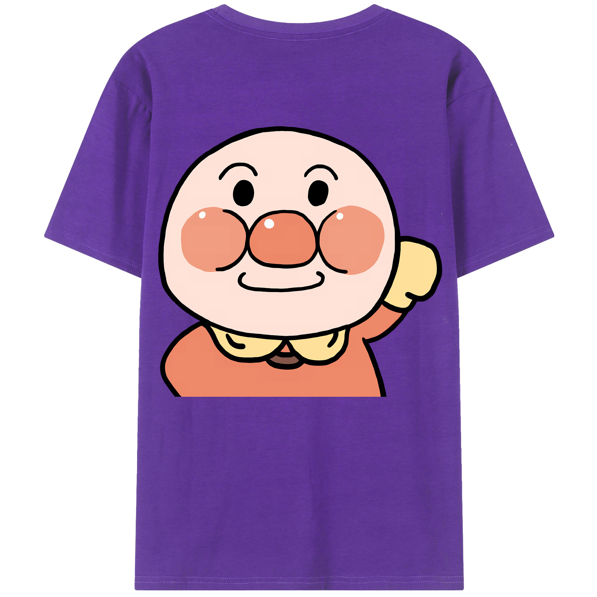 （画像用） アンパンマン Anpanman 綿100％ メンズ半袖Tシャツ（バックプリント） 通気性
